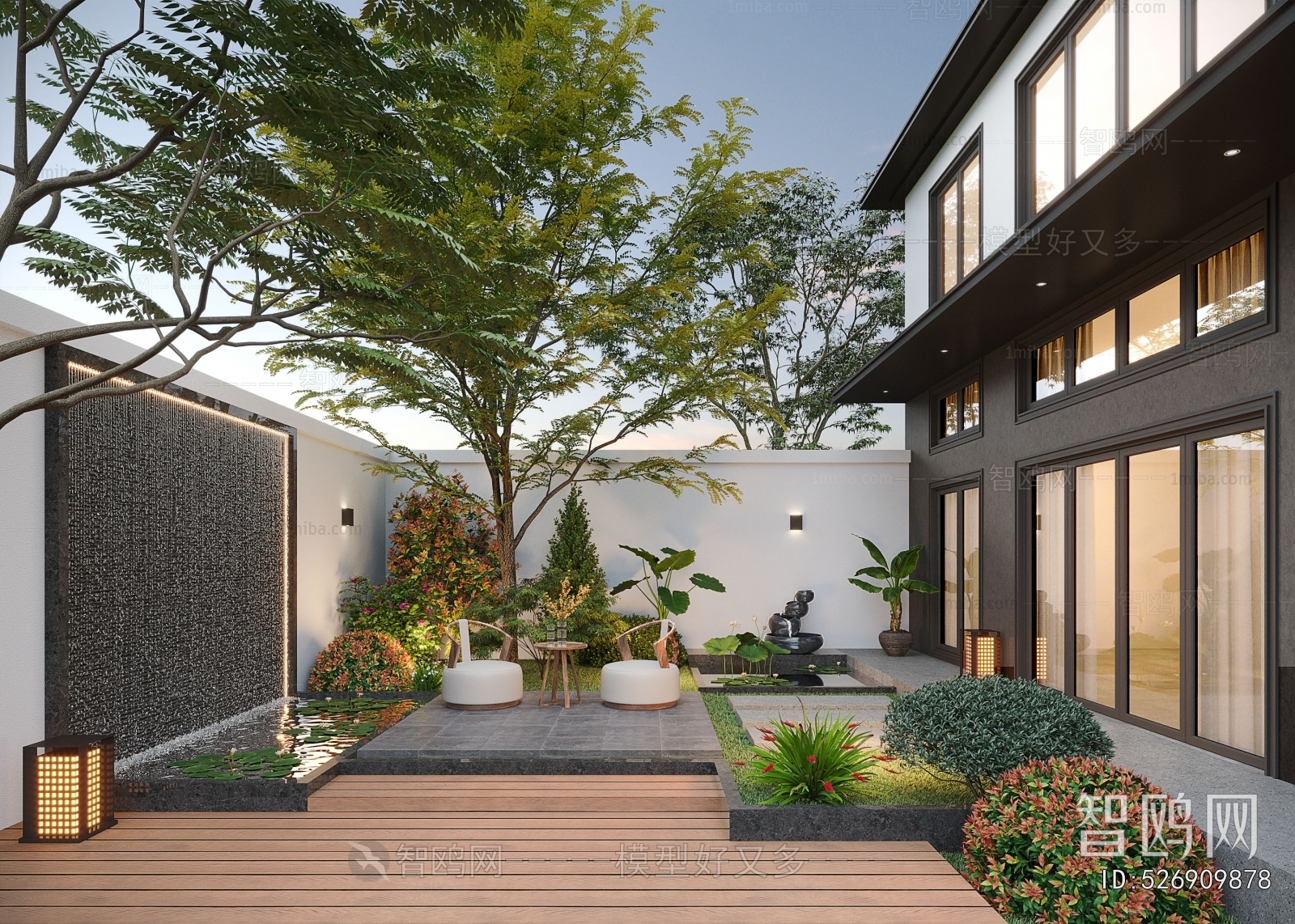 Modern Courtyard/landscape