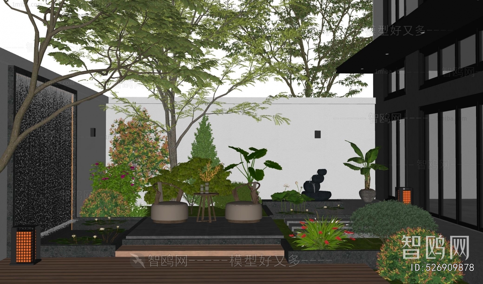 Modern Courtyard/landscape