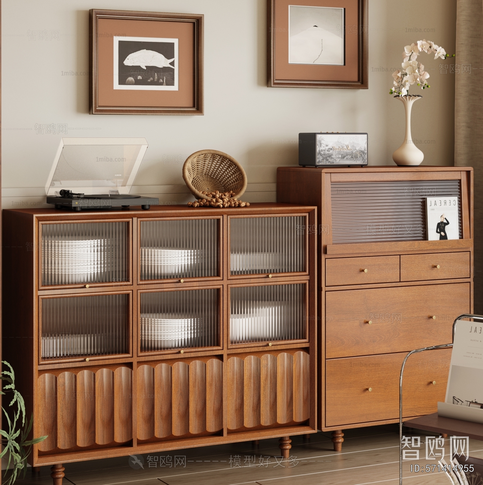 Wabi-sabi Style Sideboard