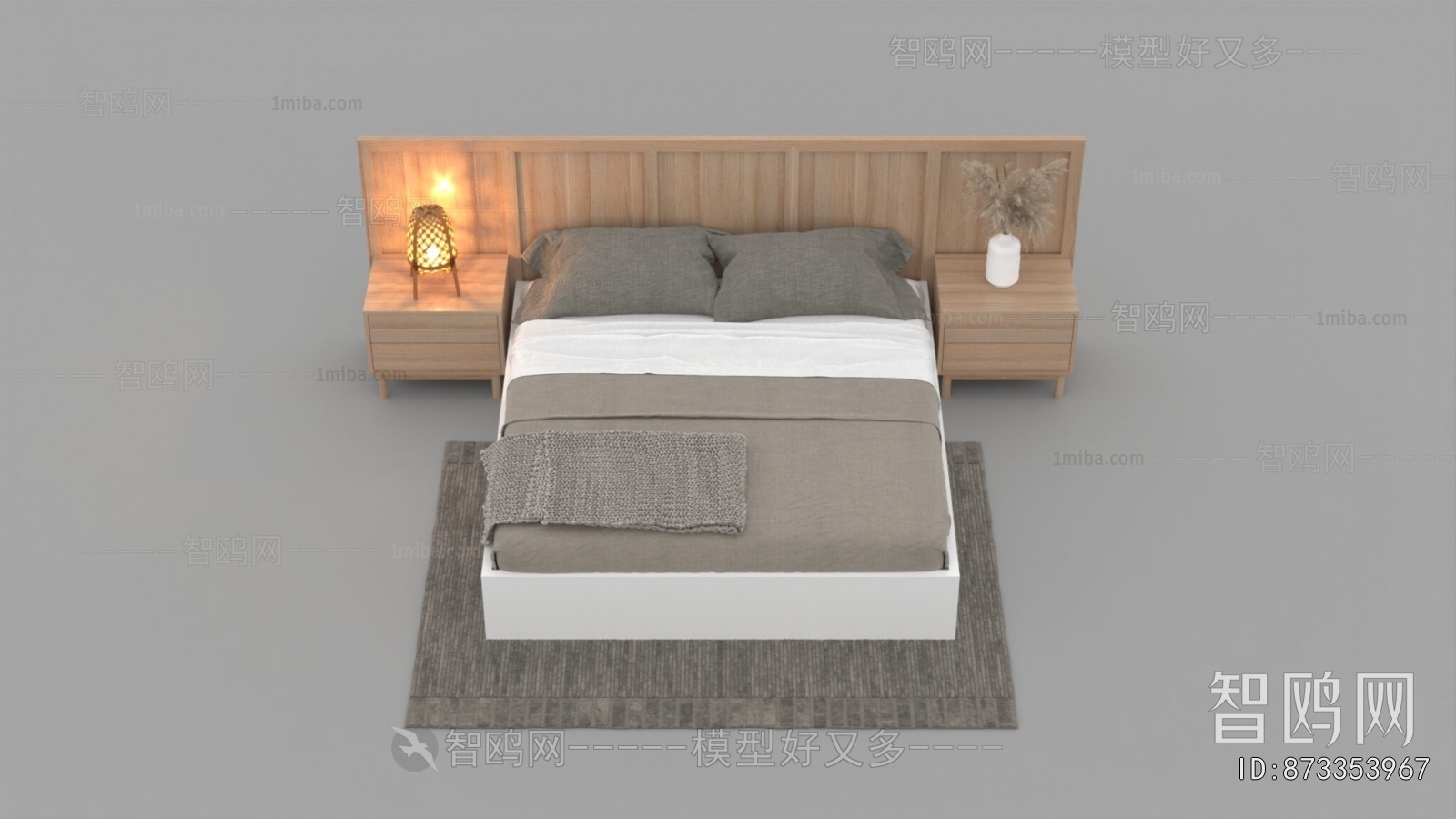 Nordic Style Double Bed