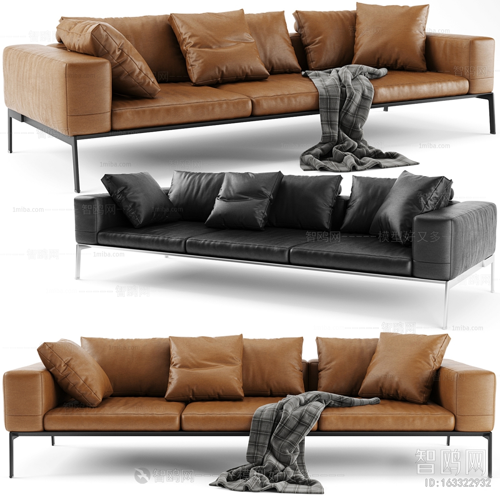 Modern Three-seat Sofa