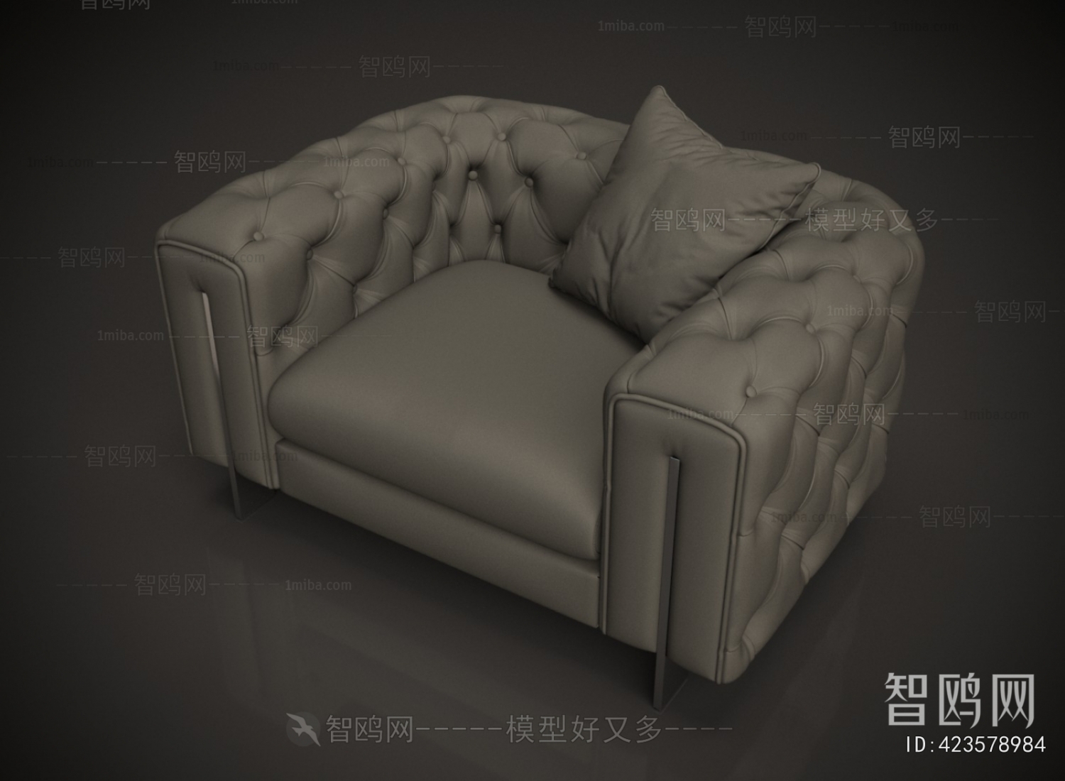 Simple European Style Single Sofa