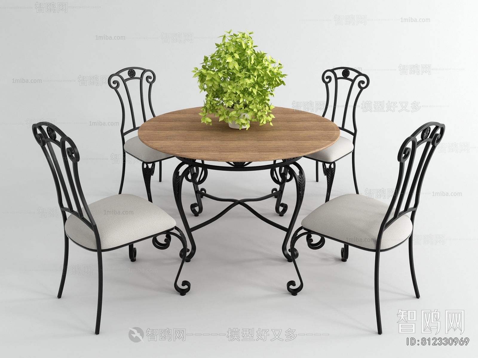 Simple European Style Leisure Table And Chair