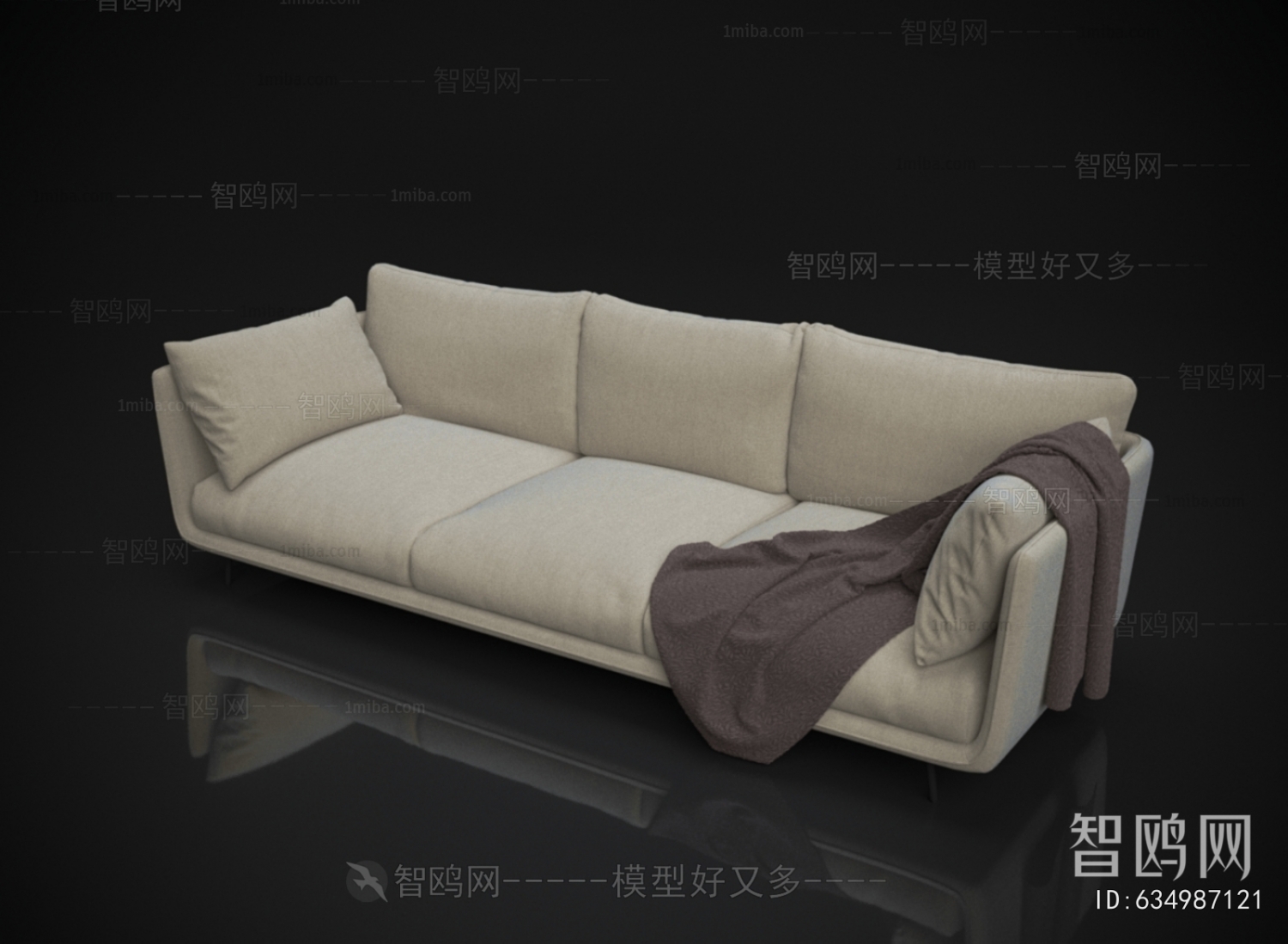 Modern Three-seat Sofa