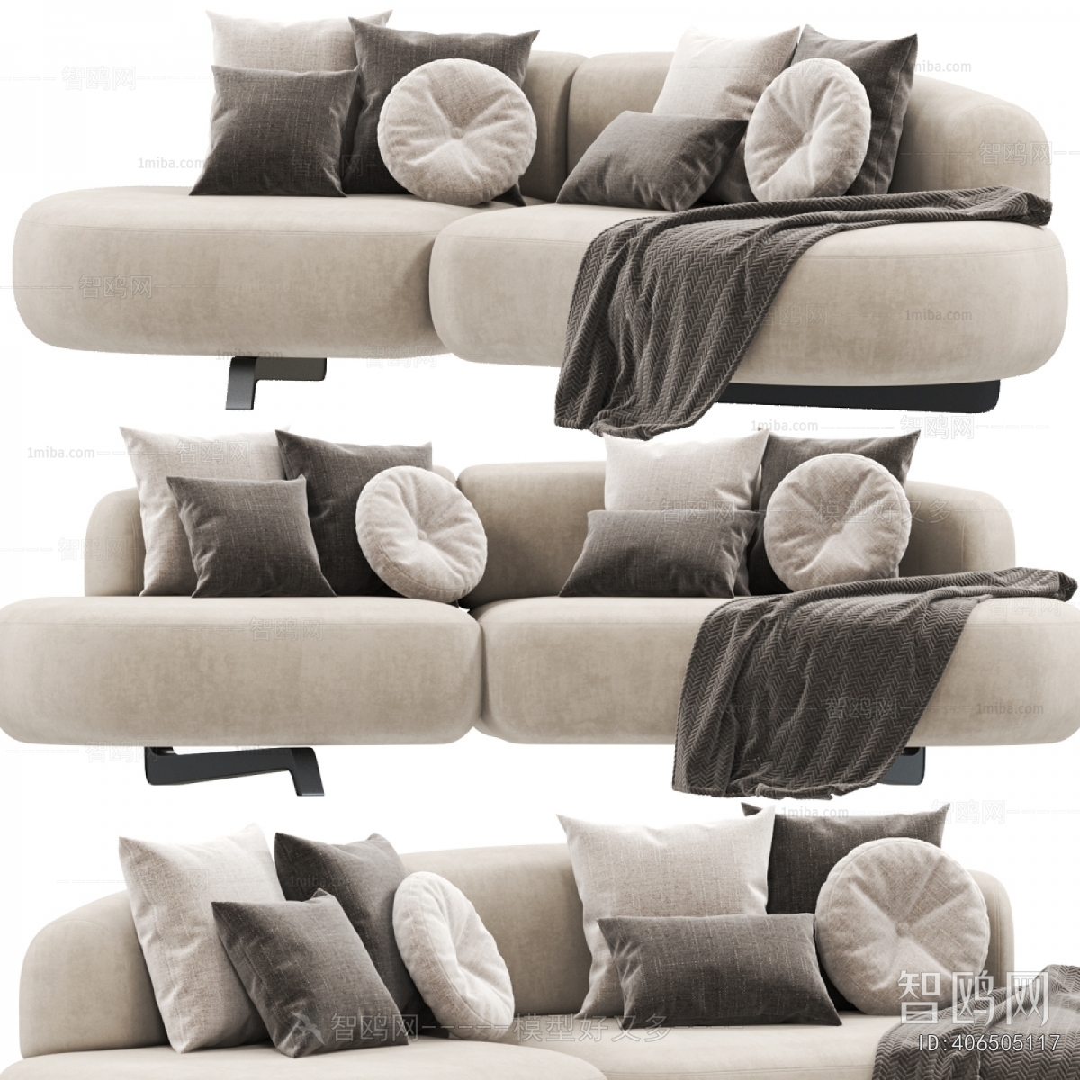 Modern Multi Person Sofa