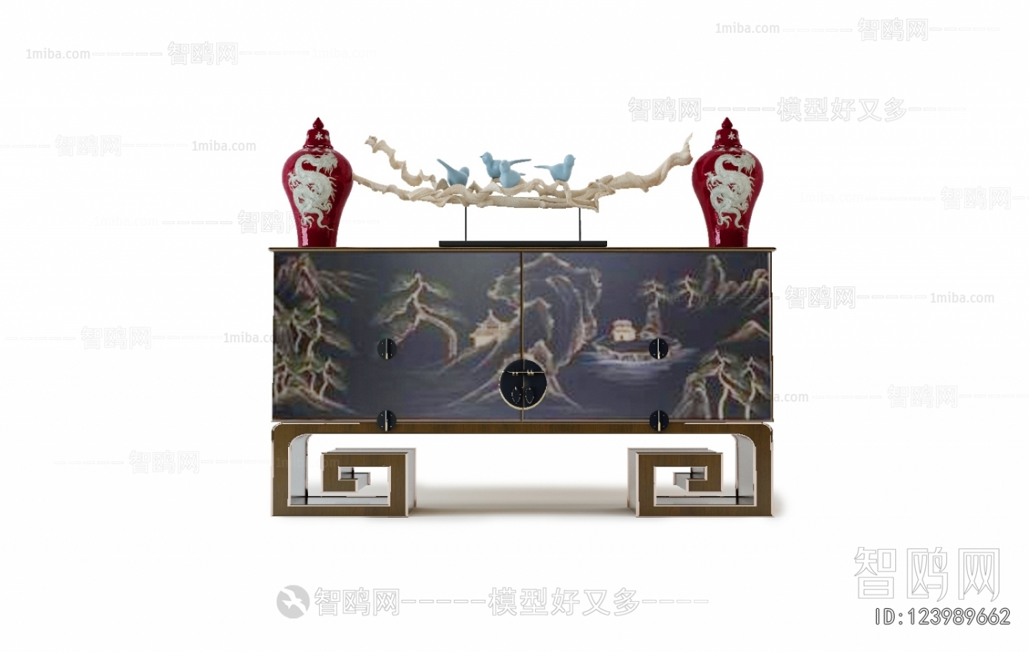 Chinese Style Decorative Cabinet