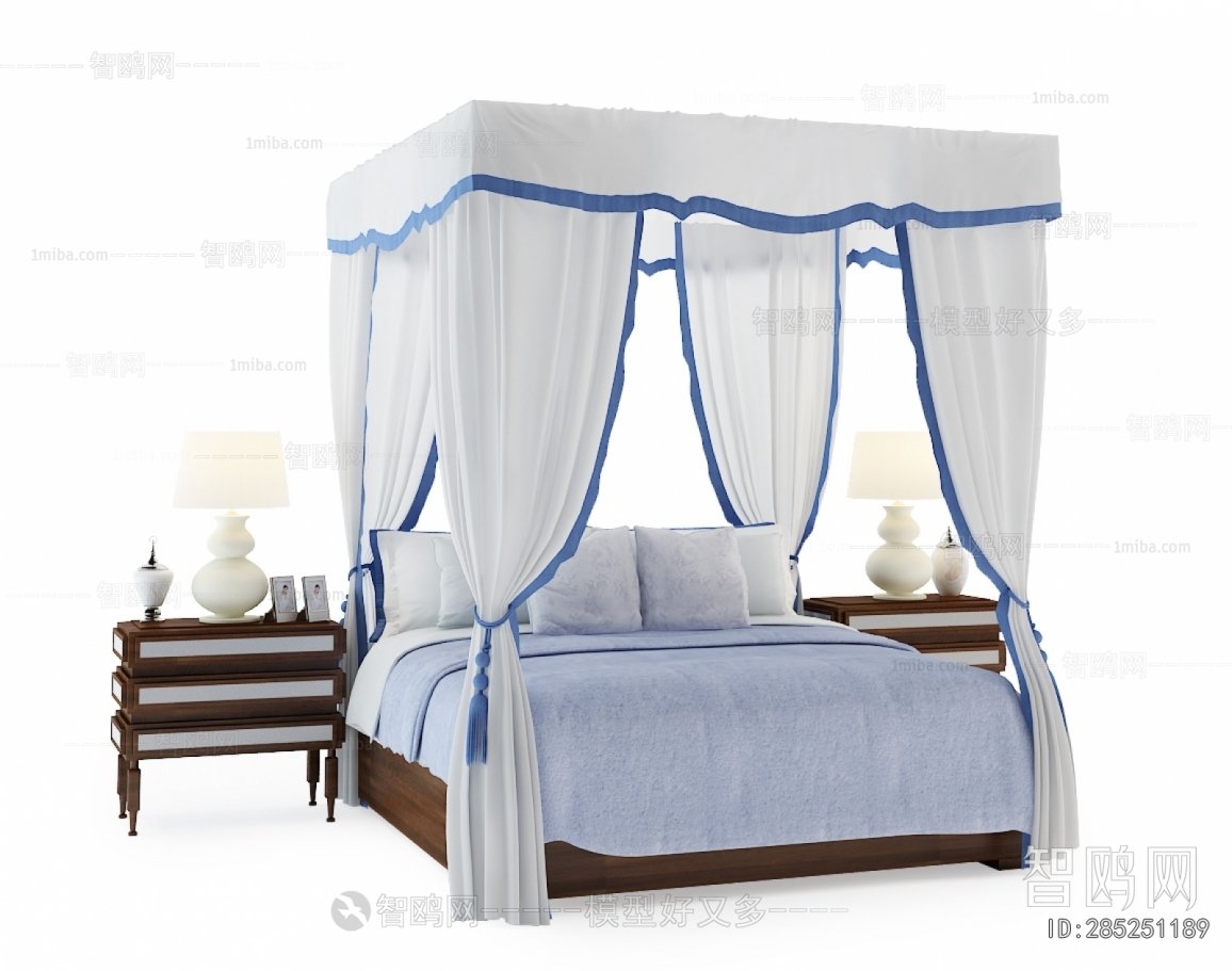 Mediterranean Style Double Bed