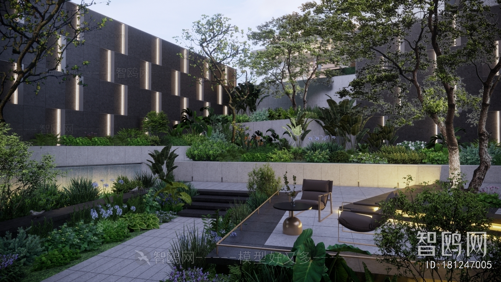 Modern Courtyard/landscape