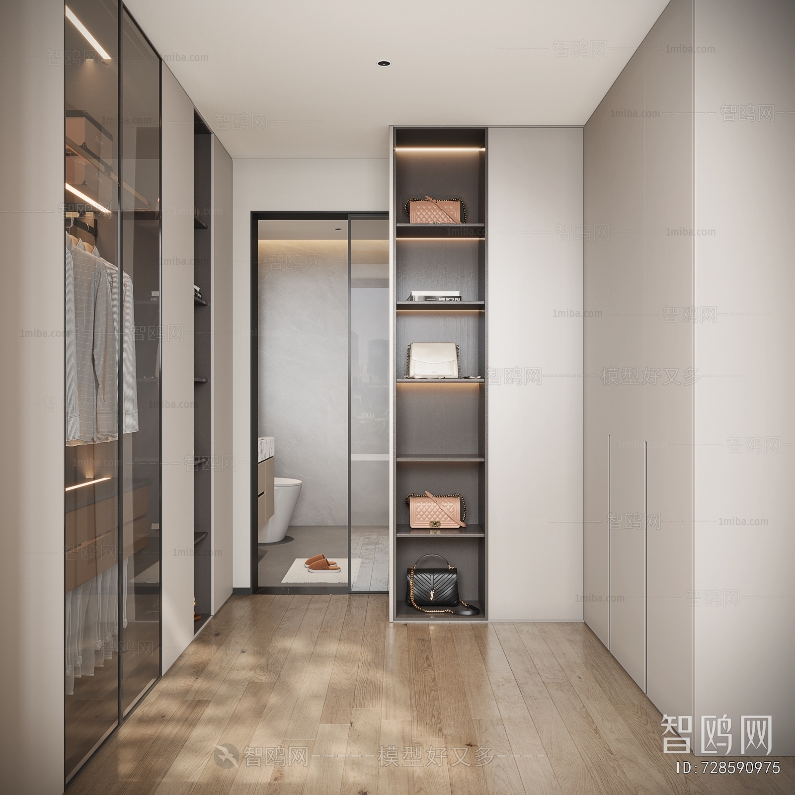 Modern Clothes Storage Area