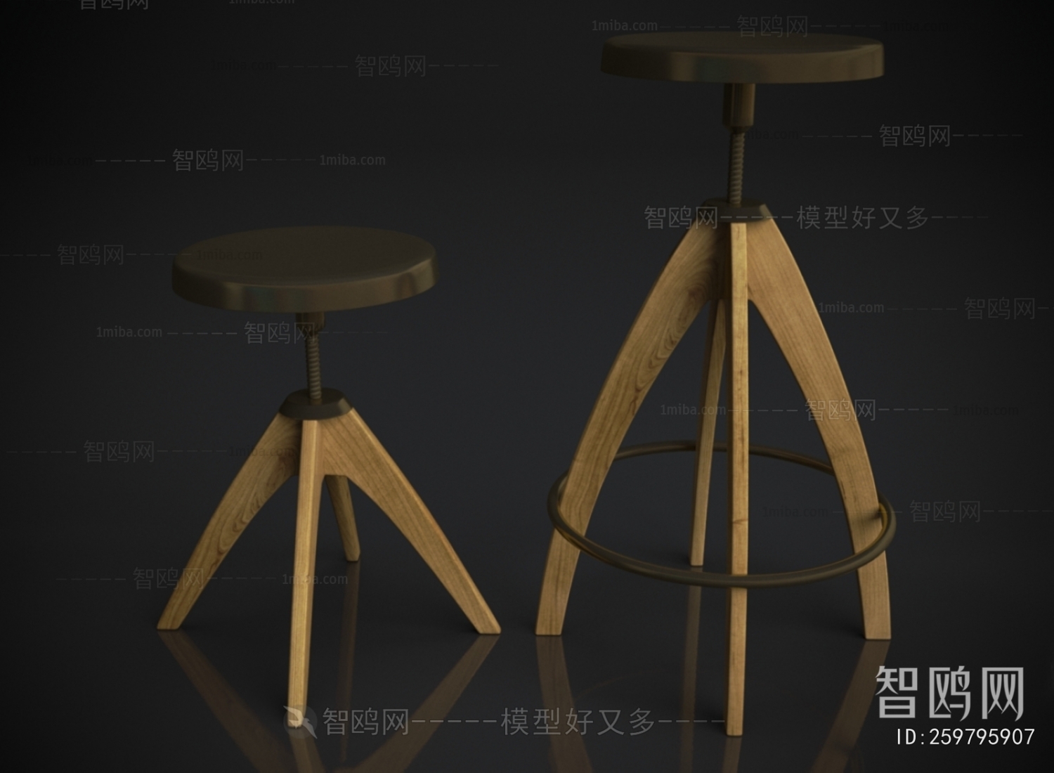 Industrial Style Bar Stool