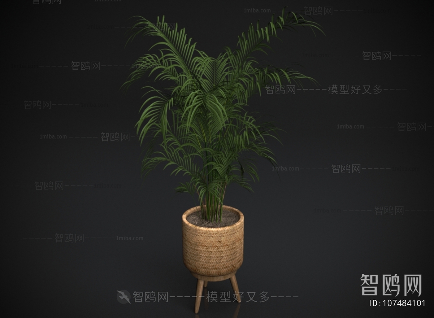 Wabi-sabi Style Ground Green Plant Potted Plants