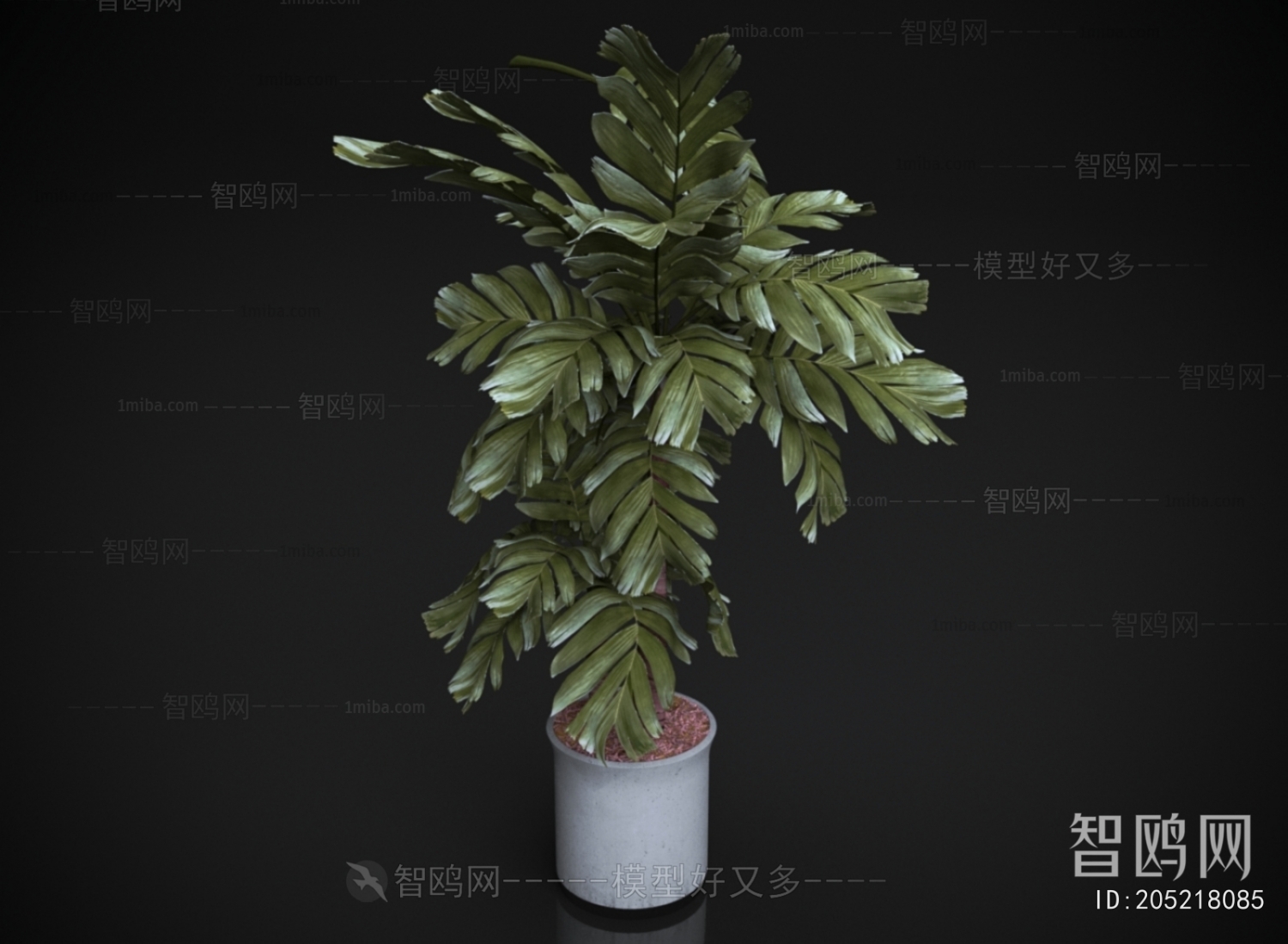 Modern Ground Green Plant Potted Plants