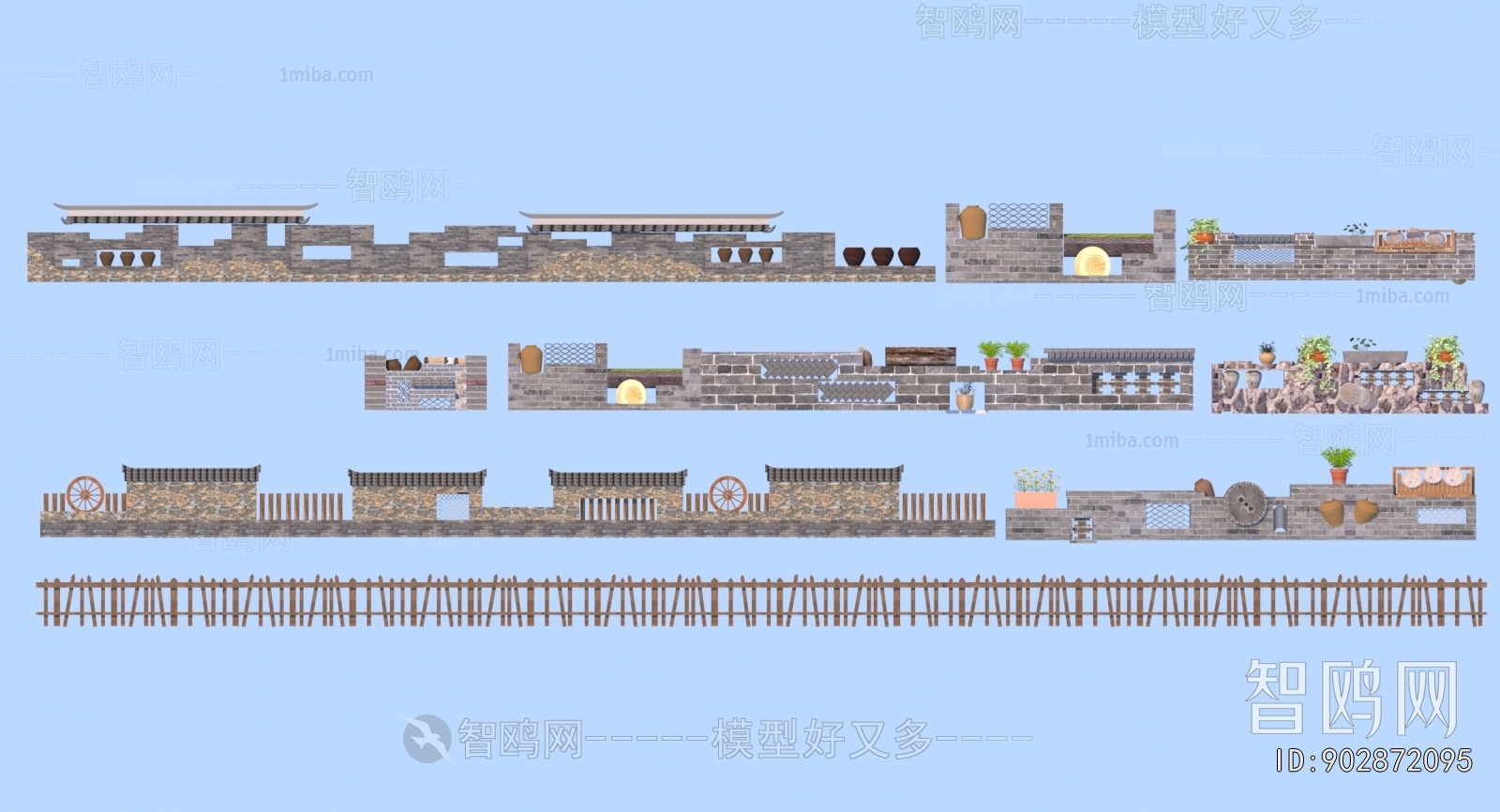 New Chinese Style Landscape Wall