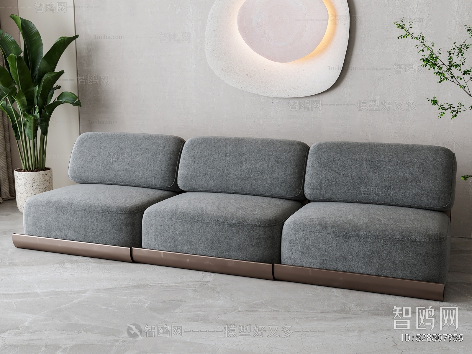 Modern Three-seat Sofa