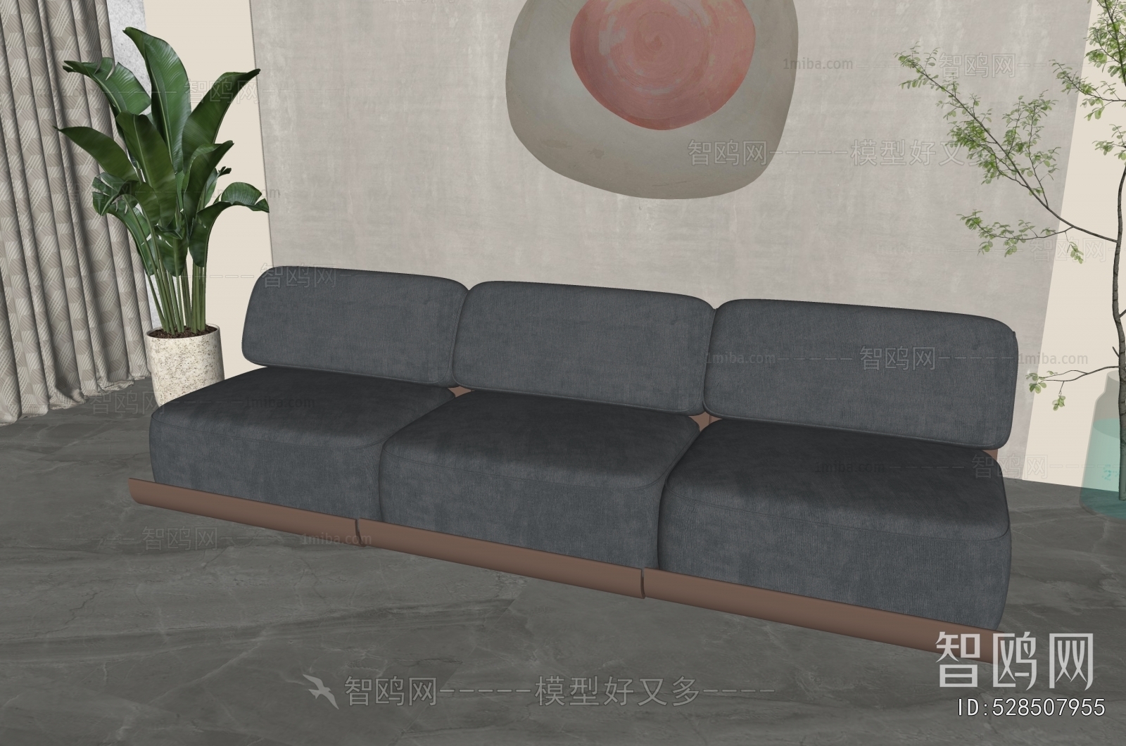 Modern Three-seat Sofa