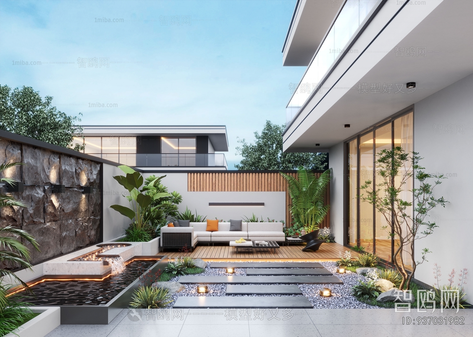 Modern Courtyard/landscape