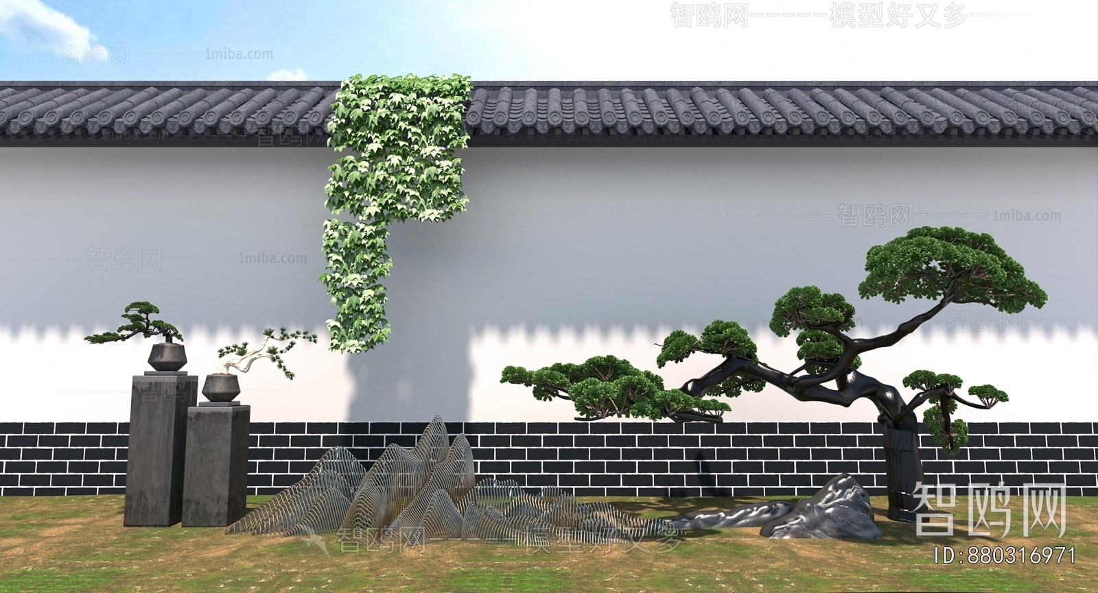 New Chinese Style Landscape Wall