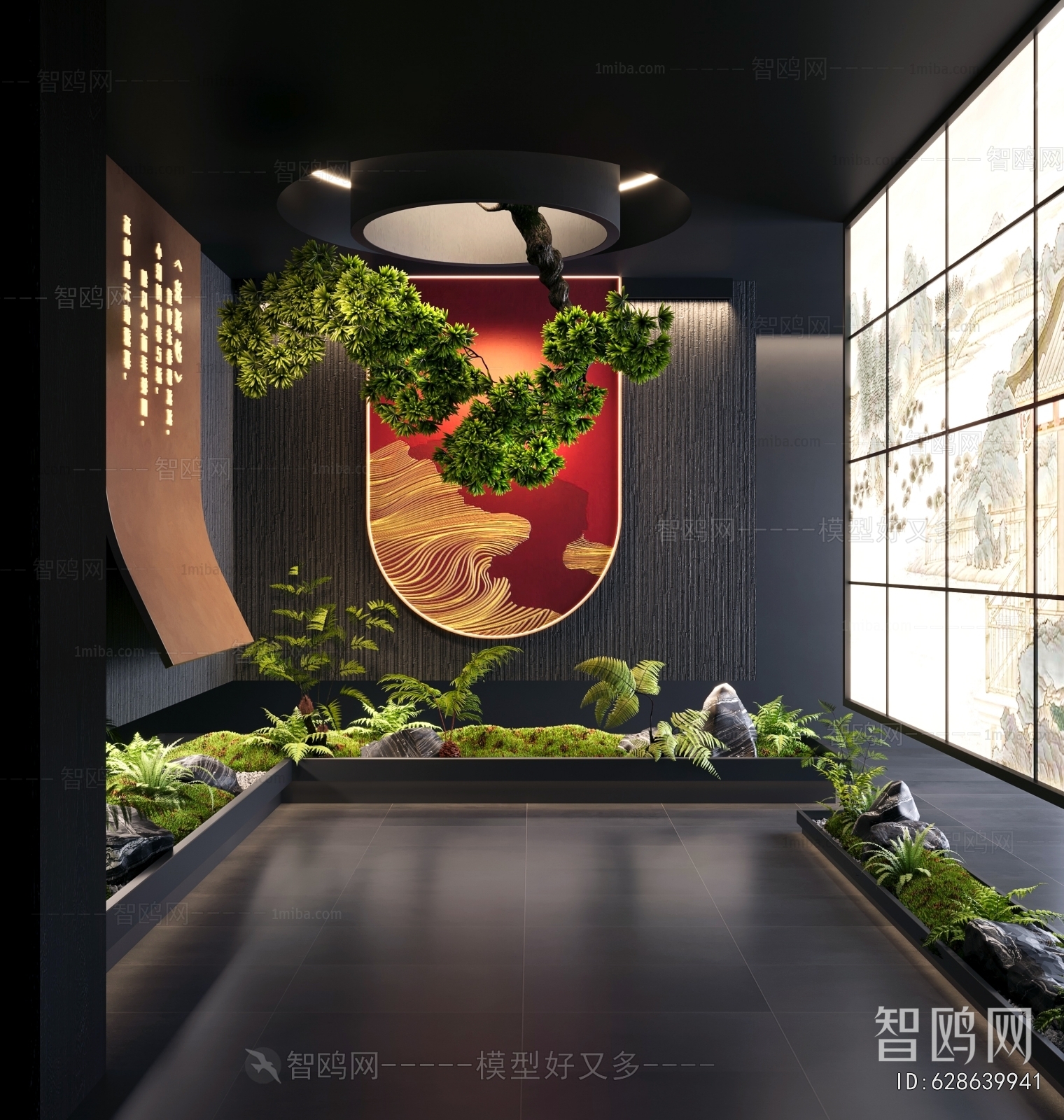 New Chinese Style Plant Landscaping