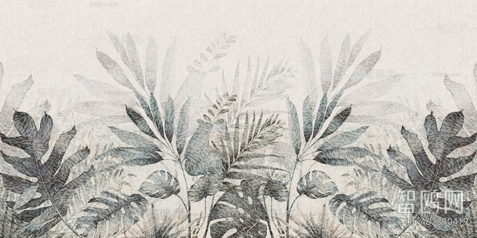 Animal And Plant Pattern Wallpaper