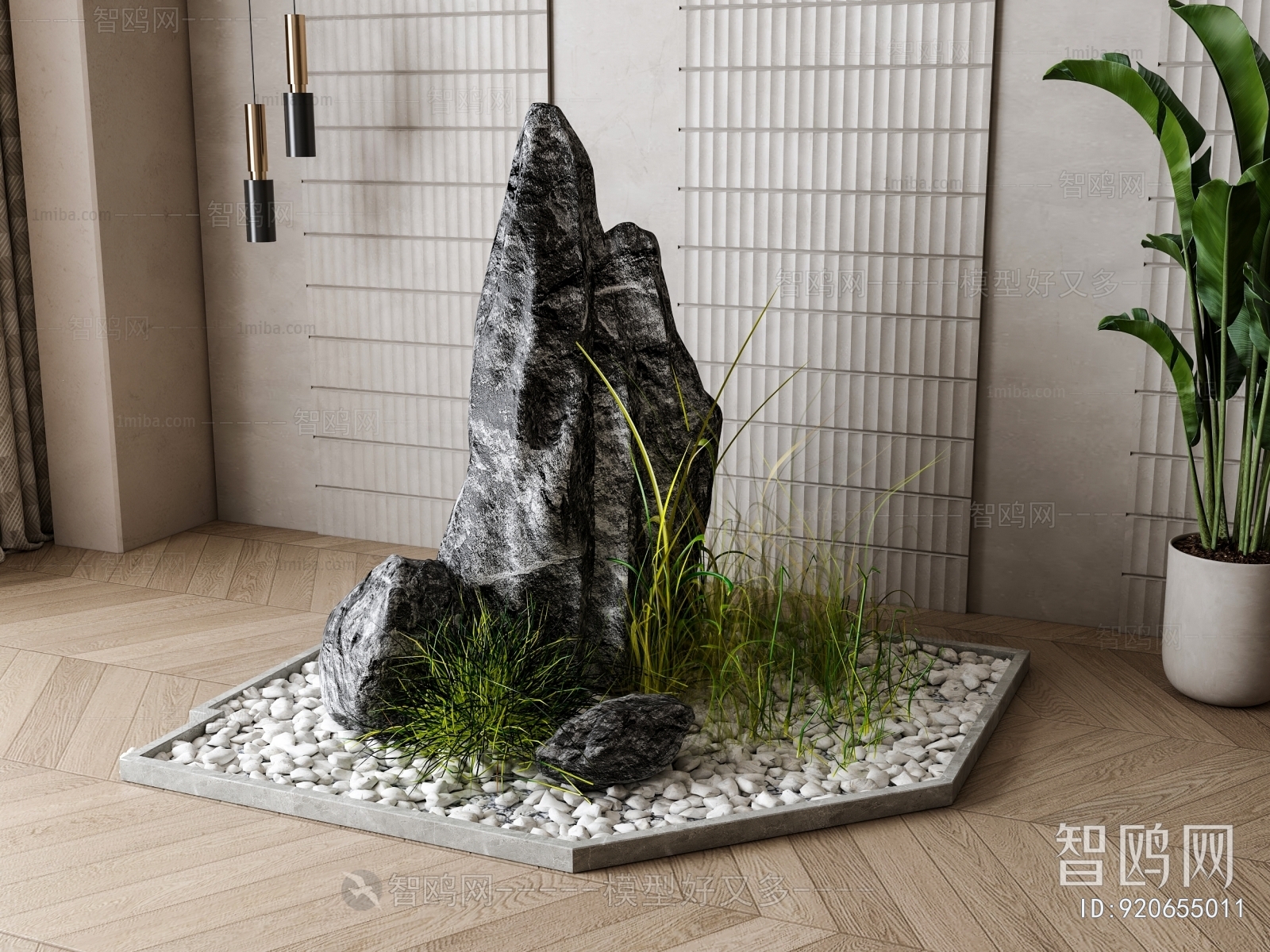 New Chinese Style Rockery Waterscape