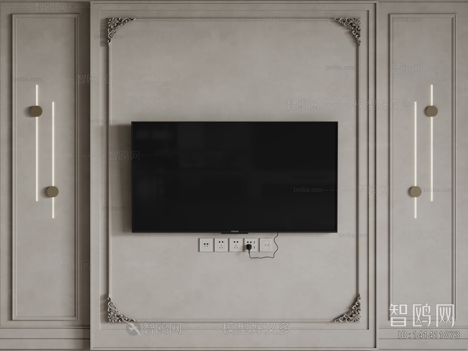 French Style TV Wall