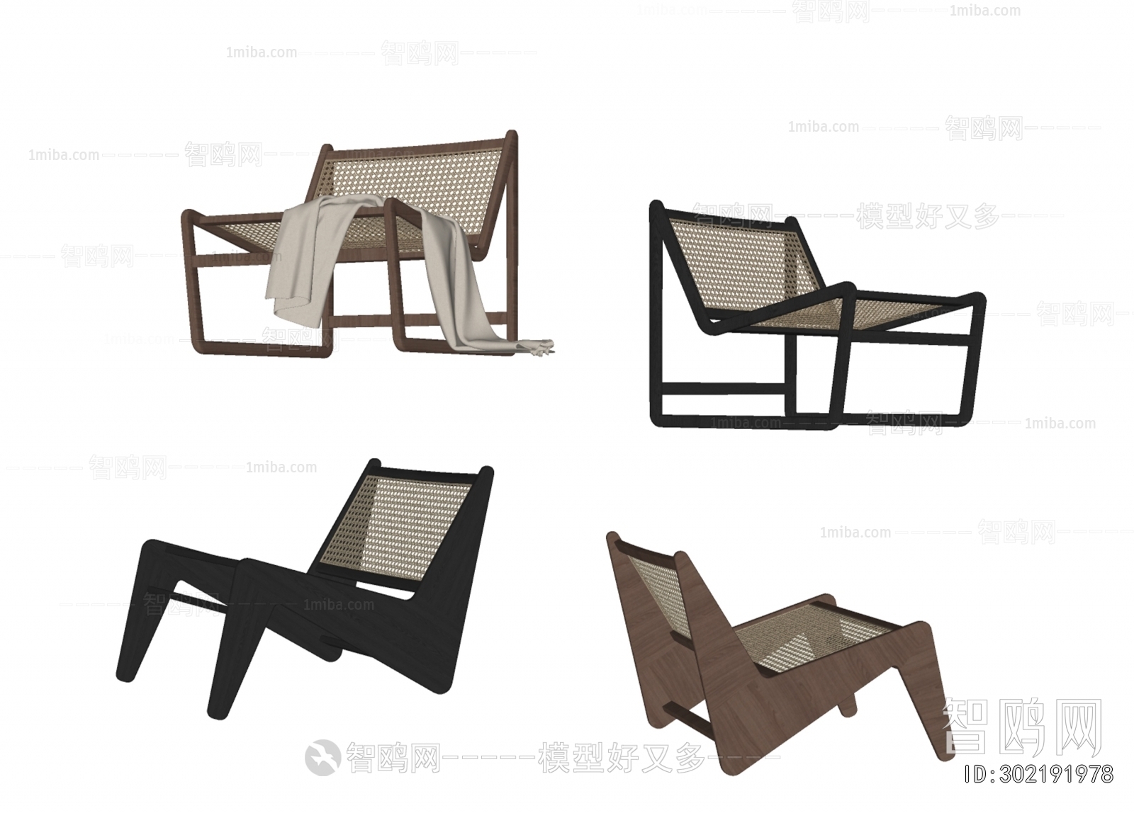 Wabi-sabi Style Lounge Chair