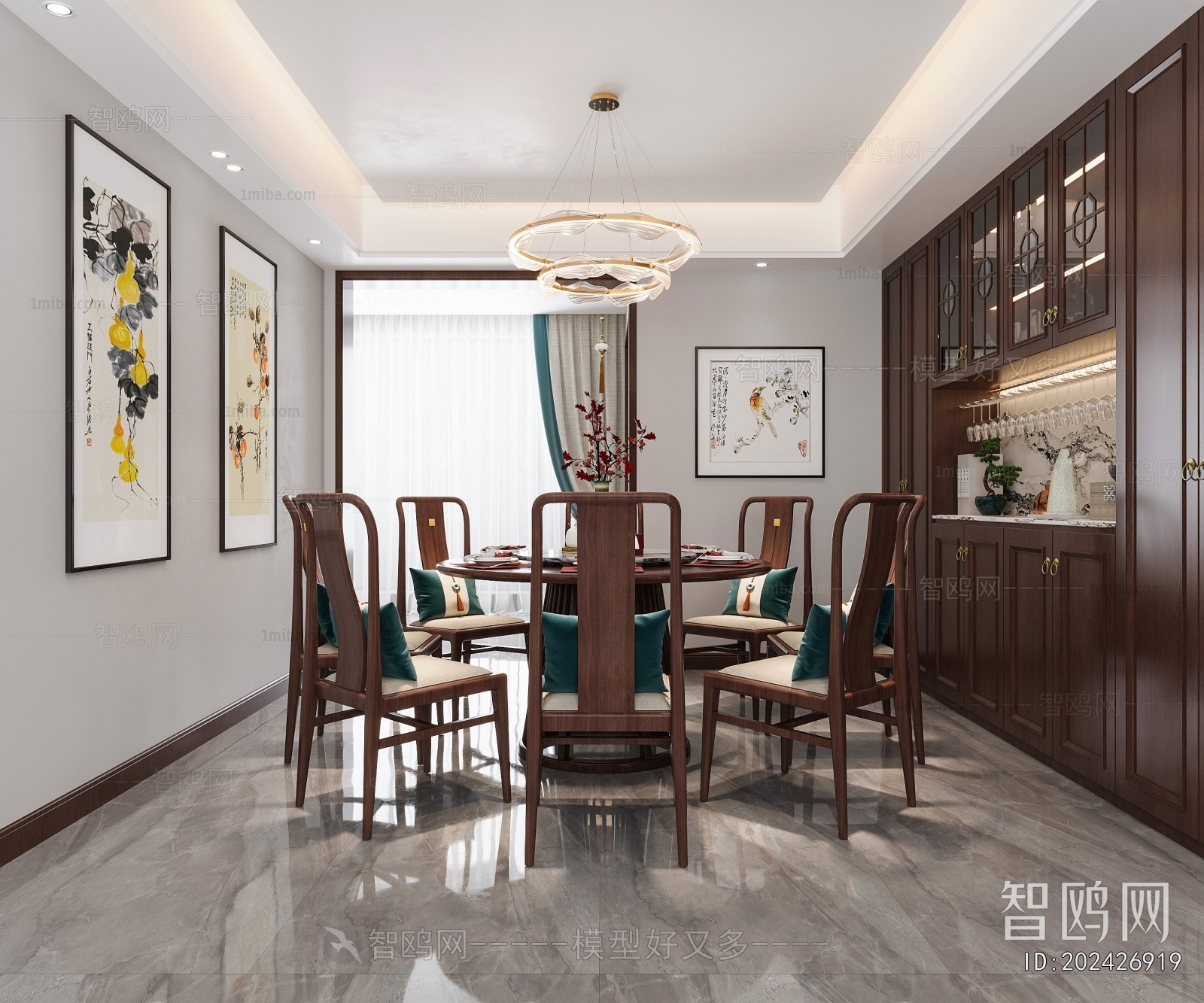 New Chinese Style Dining Room