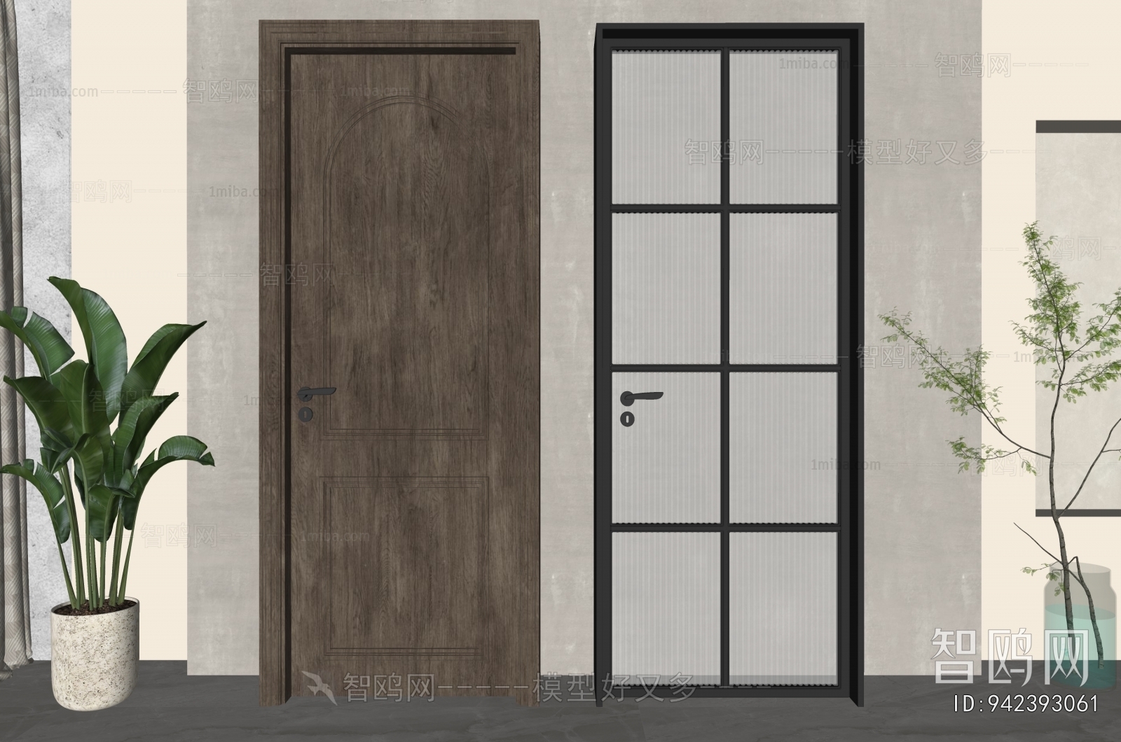 Modern Single Door