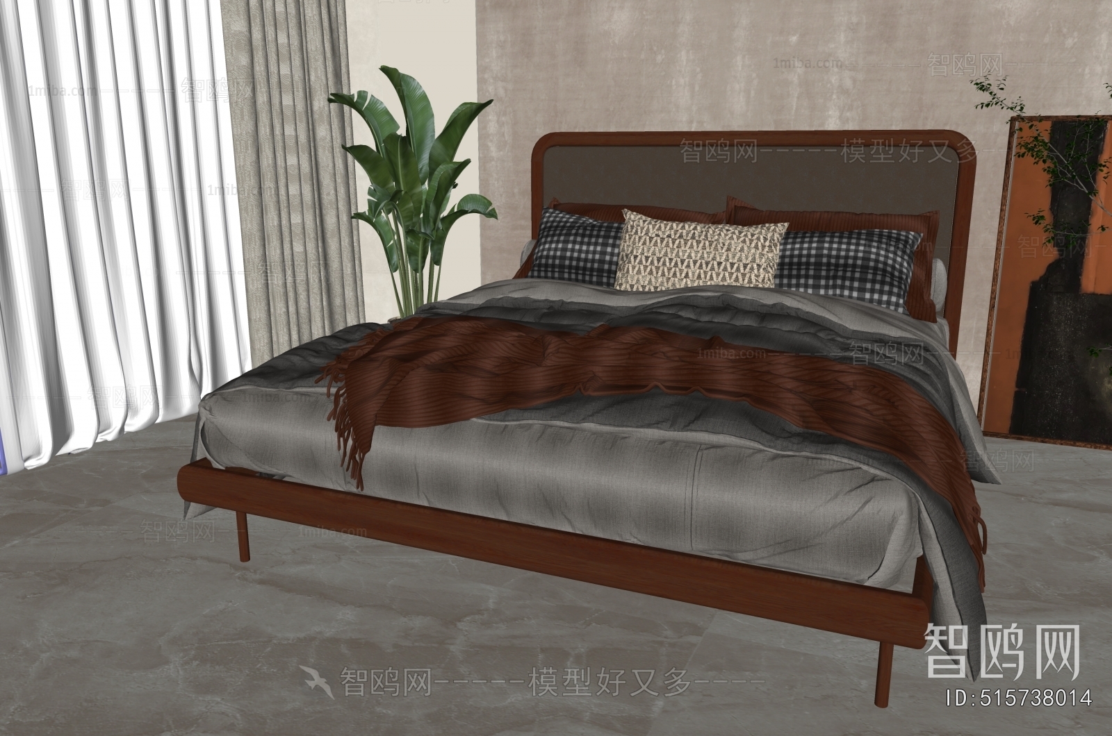 Nordic Style Double Bed