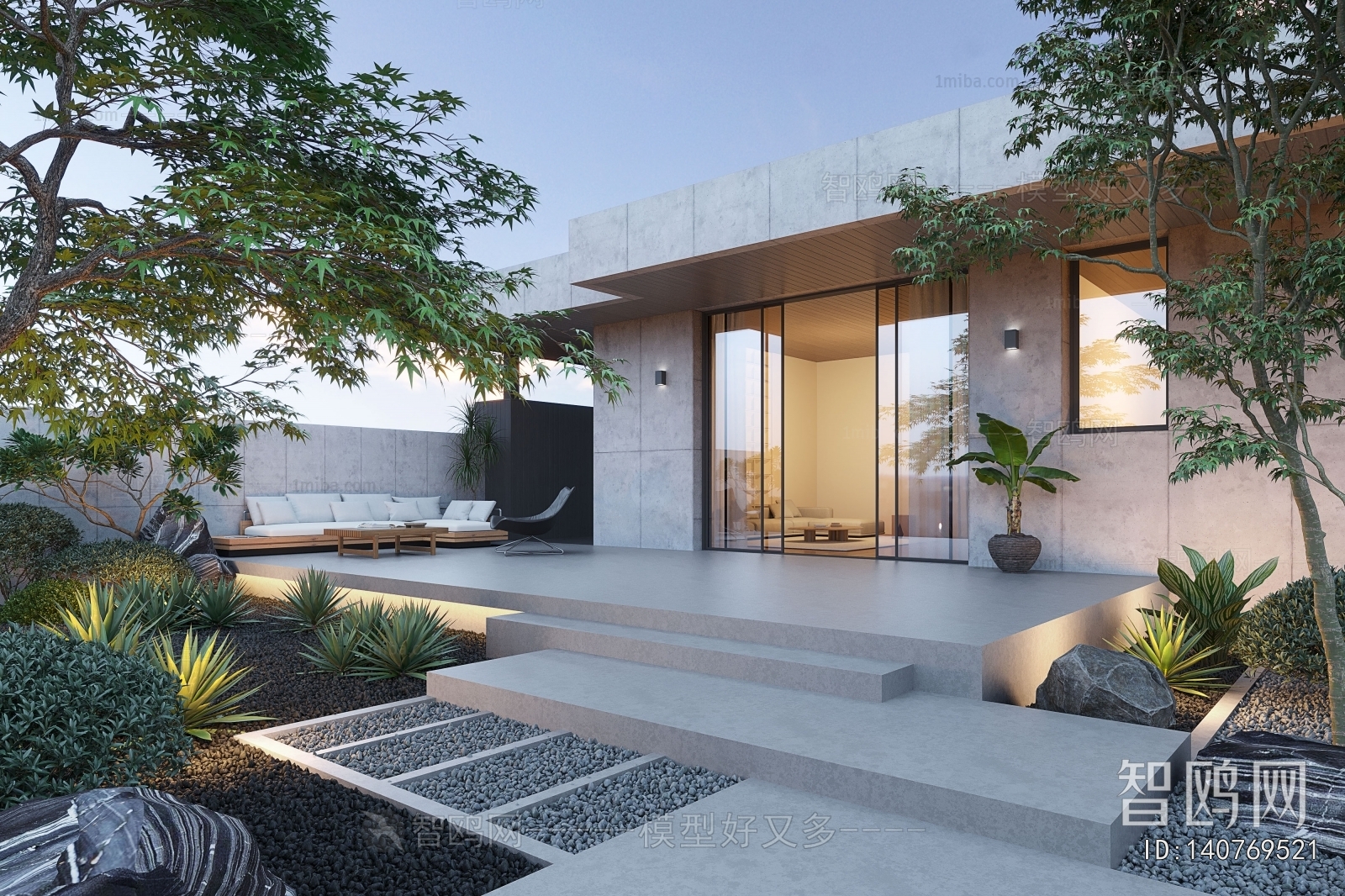 Modern Courtyard/landscape