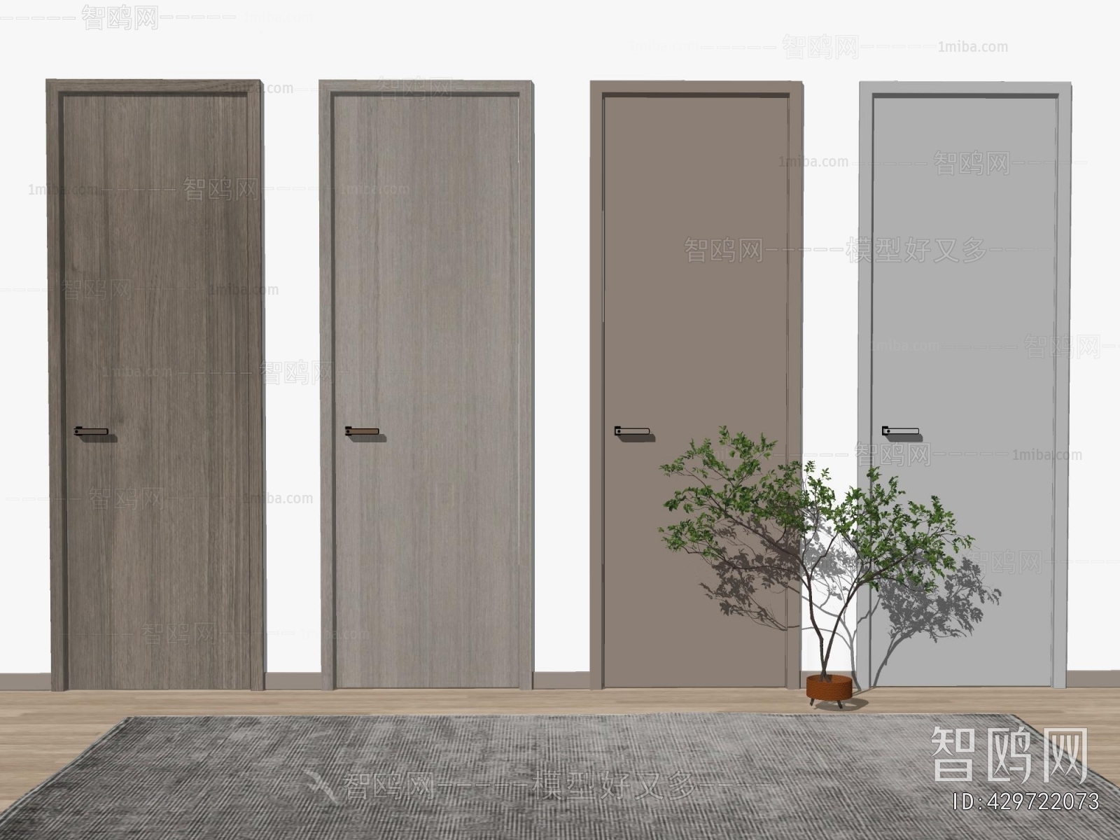 Modern Single Door