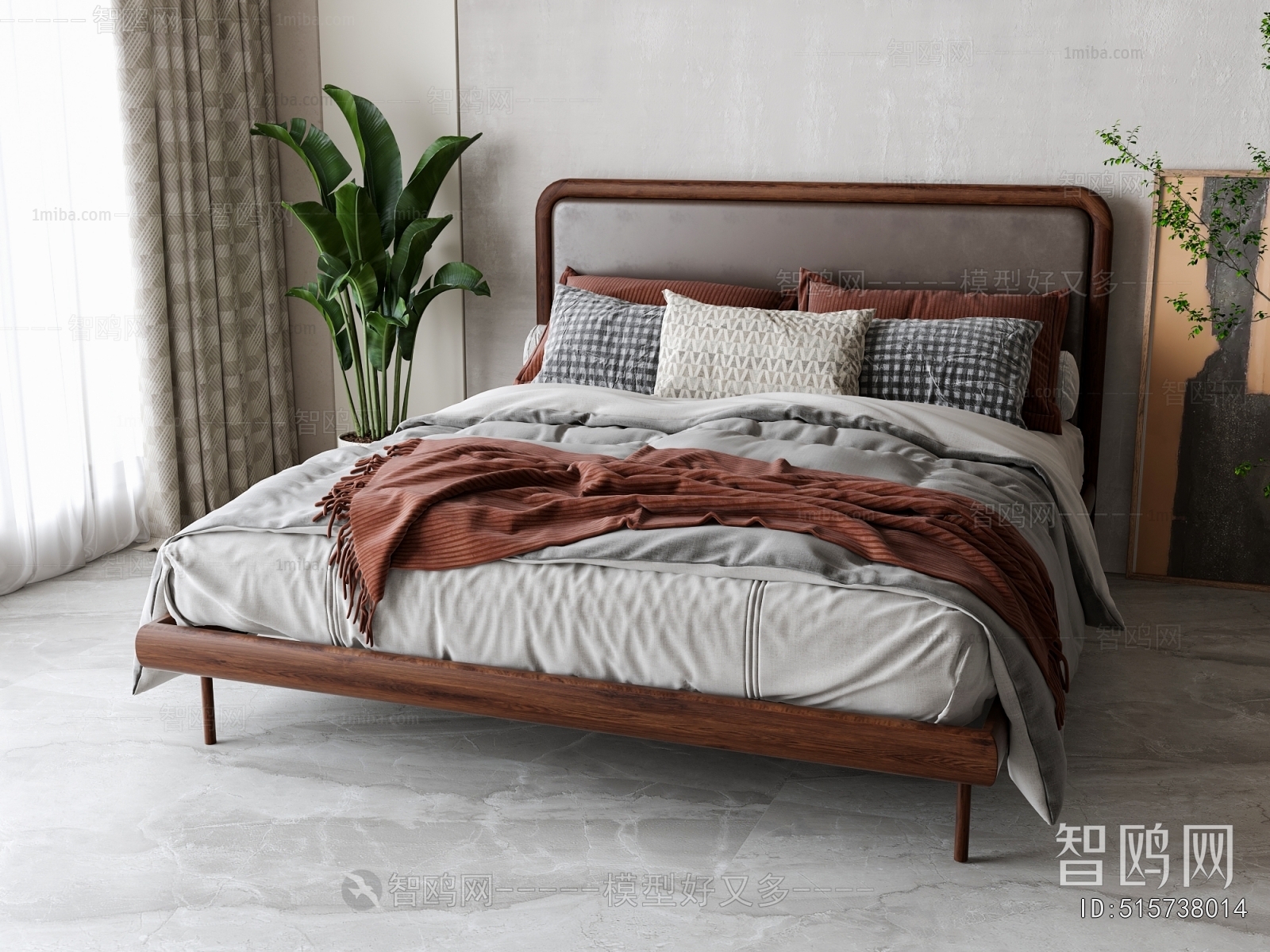 Nordic Style Double Bed