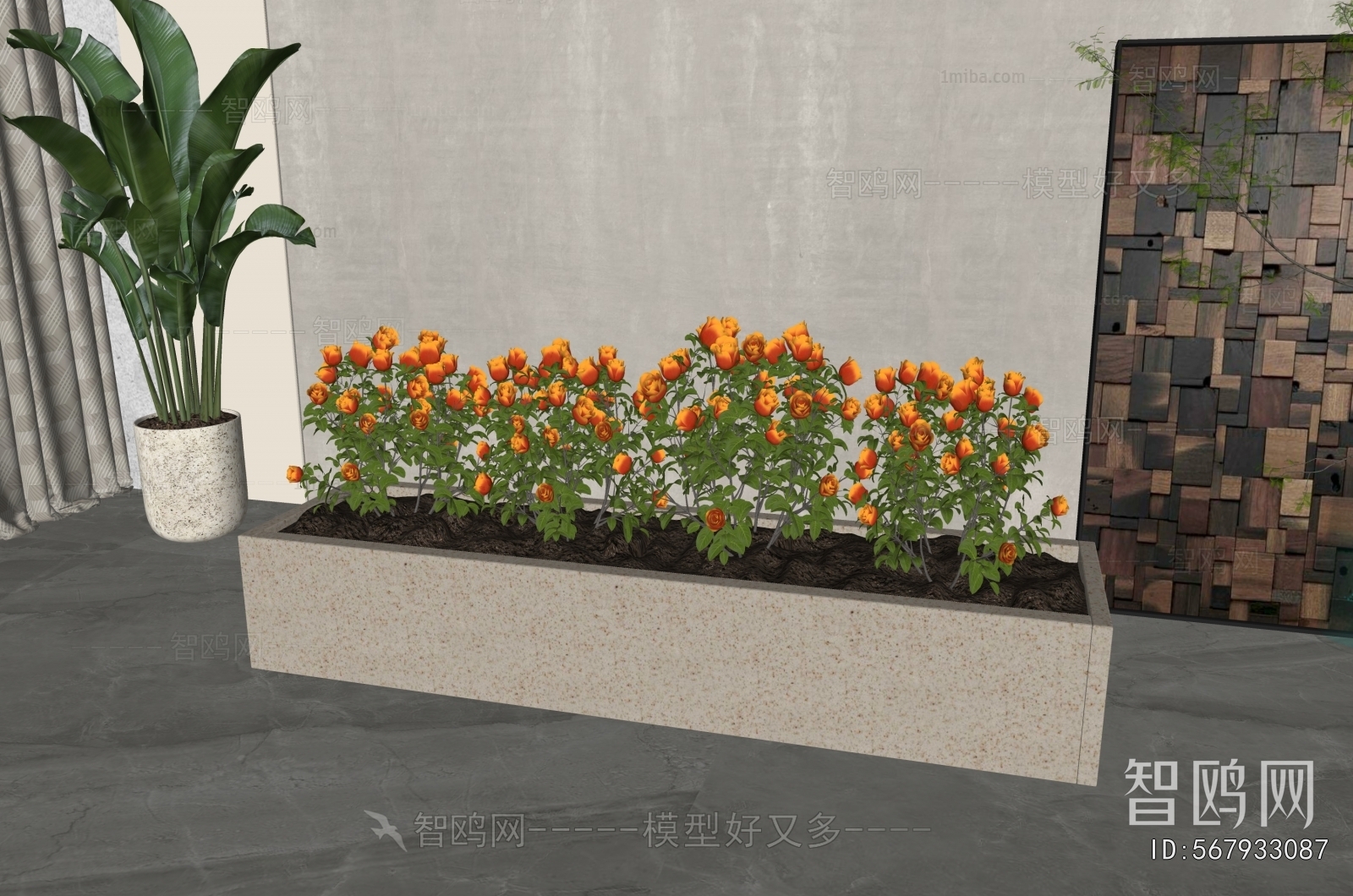 Modern Flower Bed, Flower Bowl, Flower Box