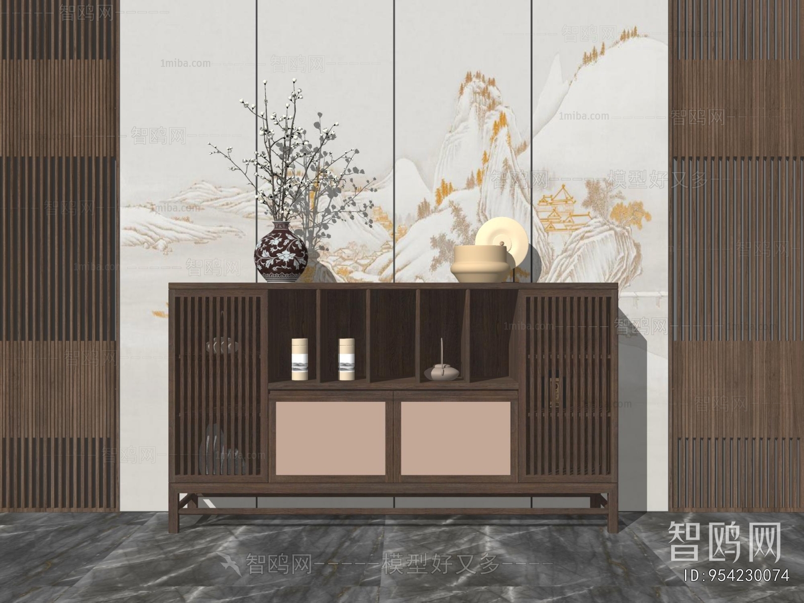 New Chinese Style Side Cabinet/Entrance Cabinet