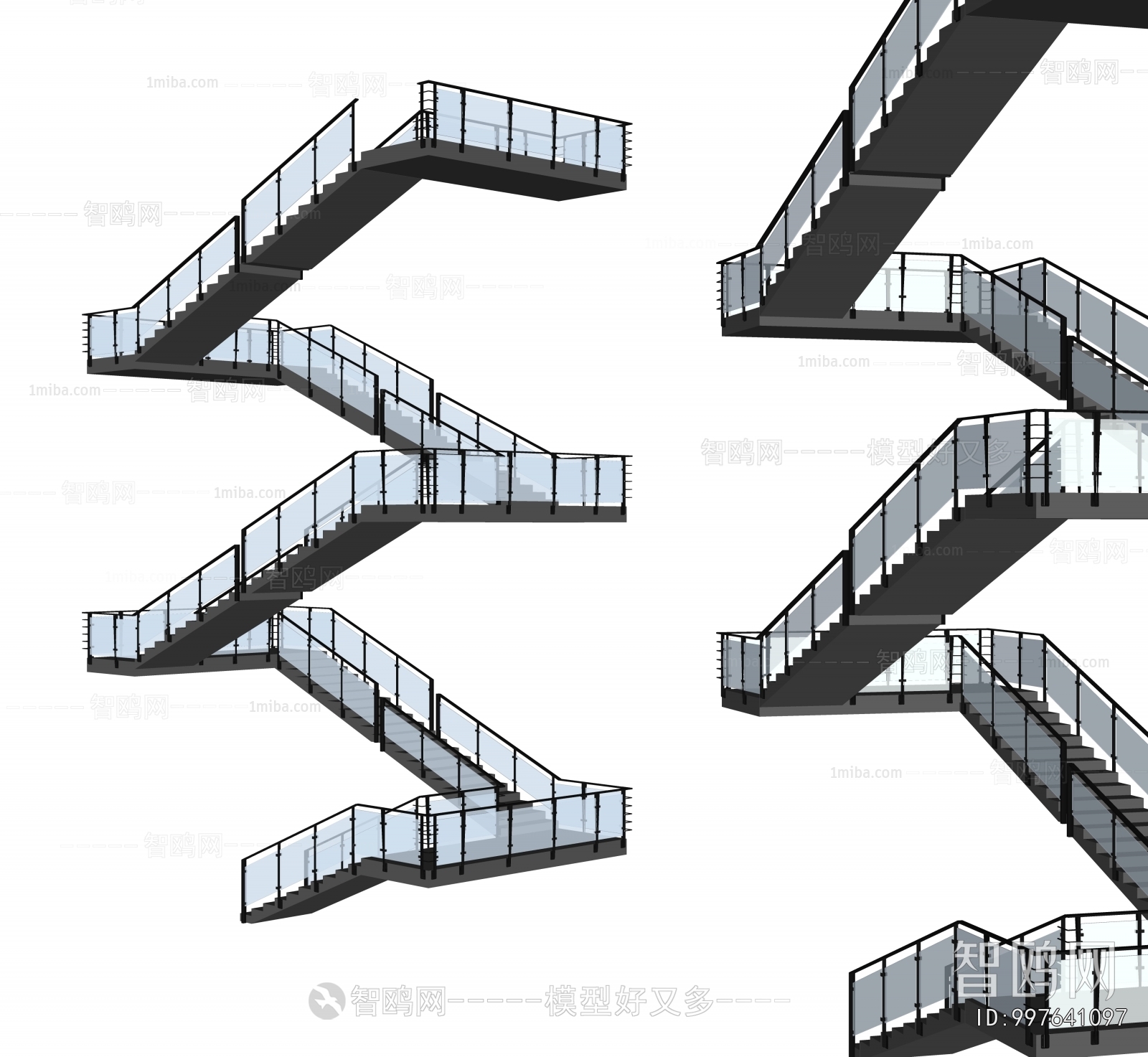 现代扶手转角楼梯