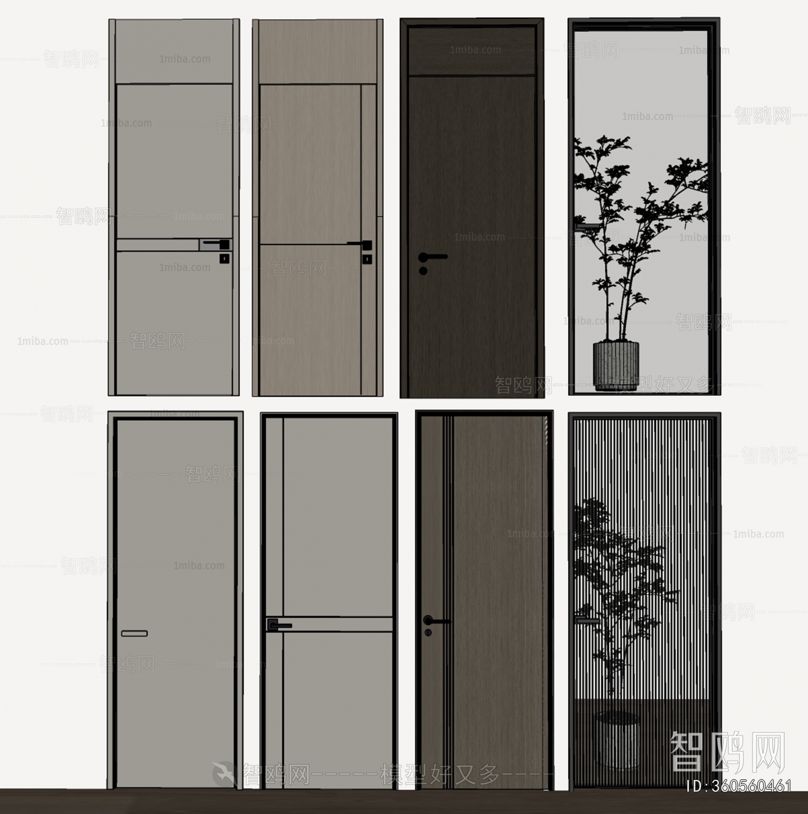 Modern Single Door