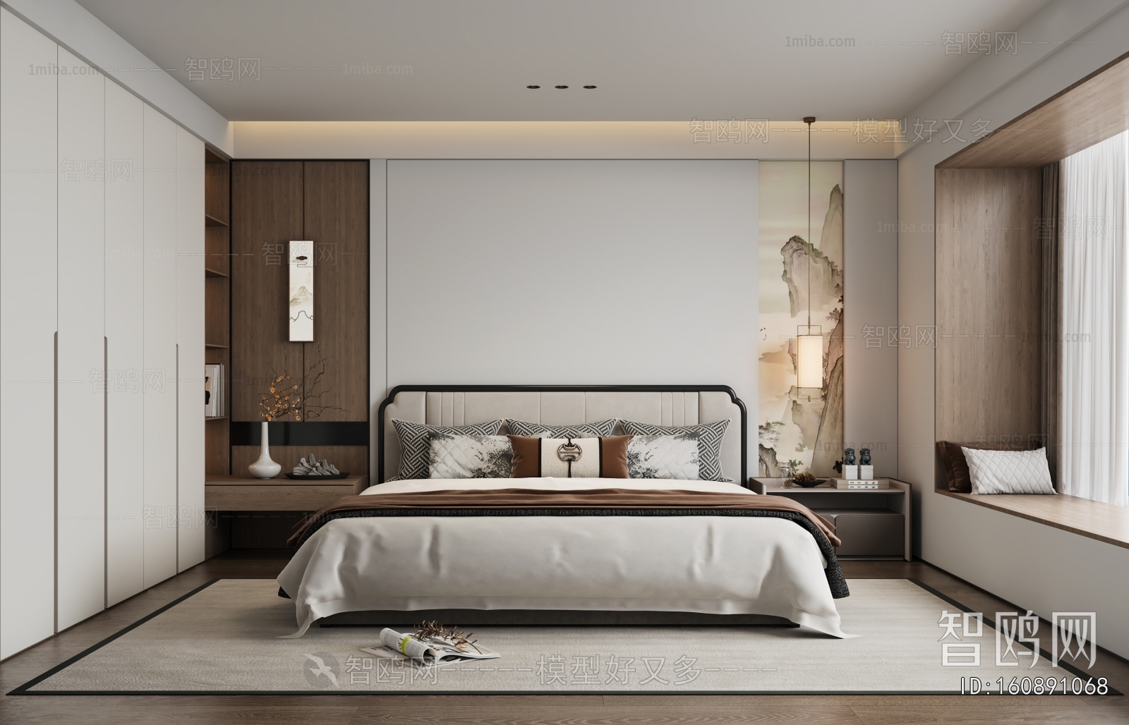 New Chinese Style Bedroom