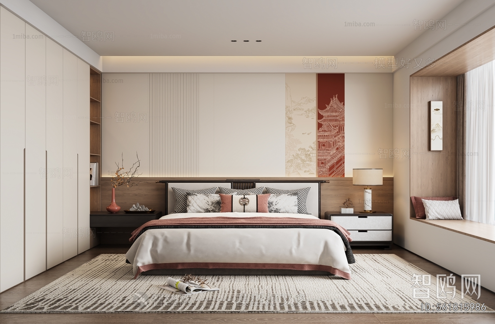 New Chinese Style Bedroom