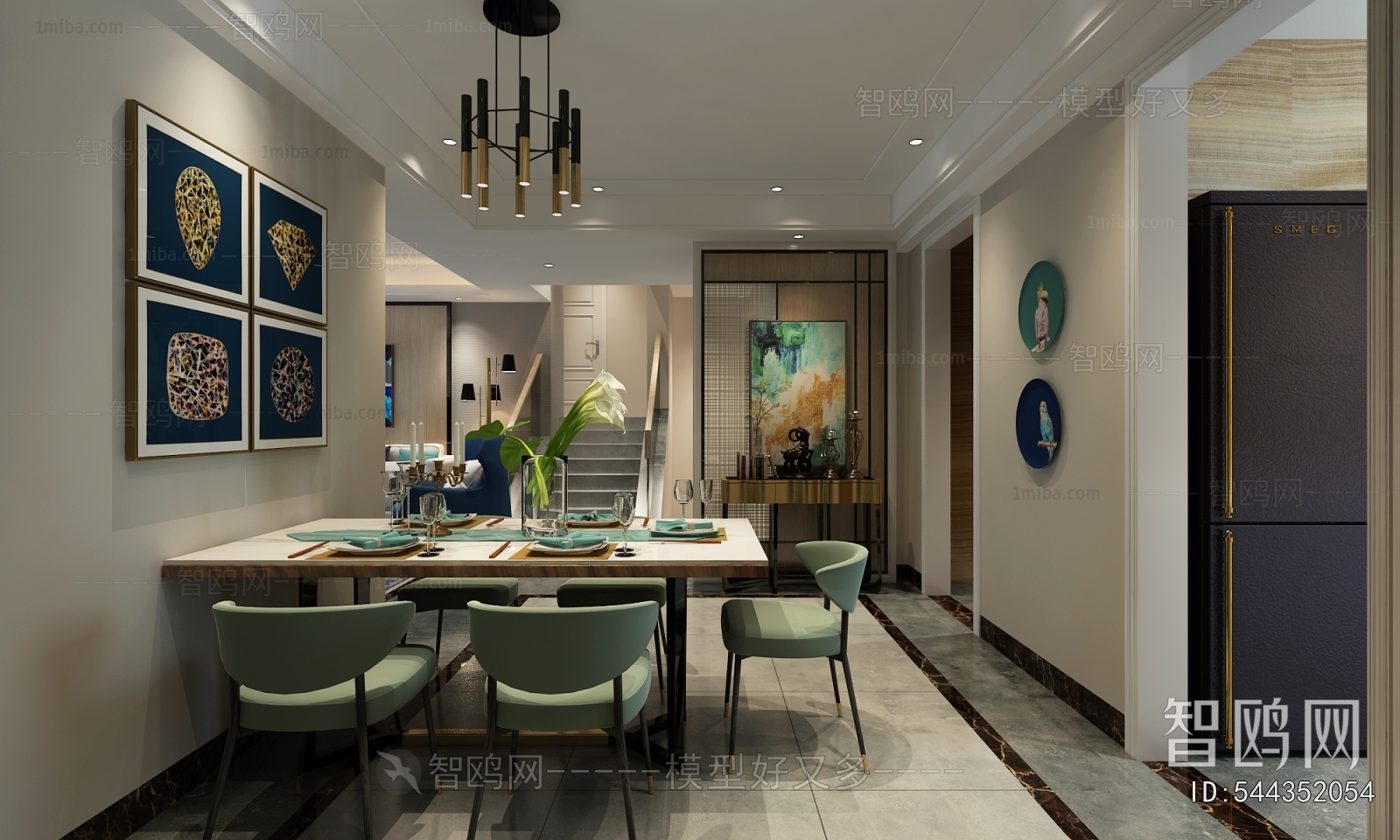 Post Modern Style Dining Room