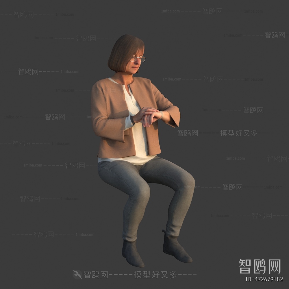 现代坐姿女人