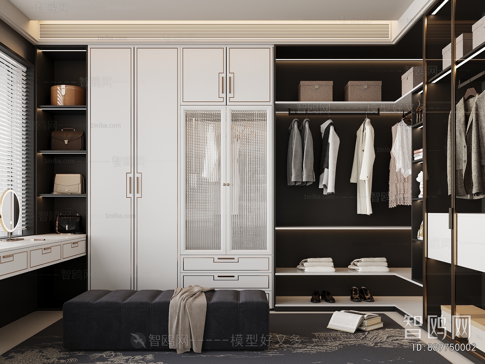 Modern Clothes Storage Area