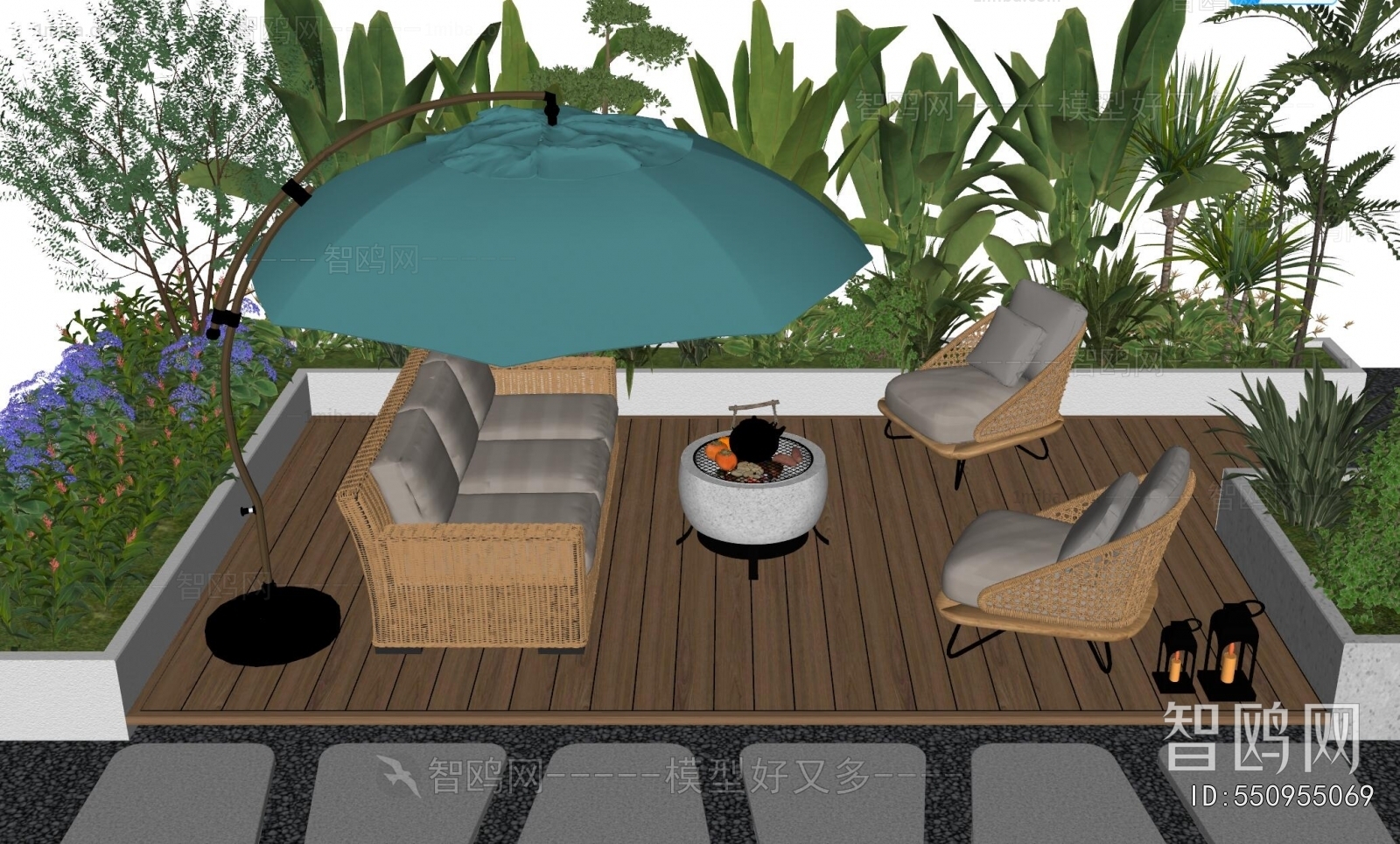 Modern Outdoor Sofa