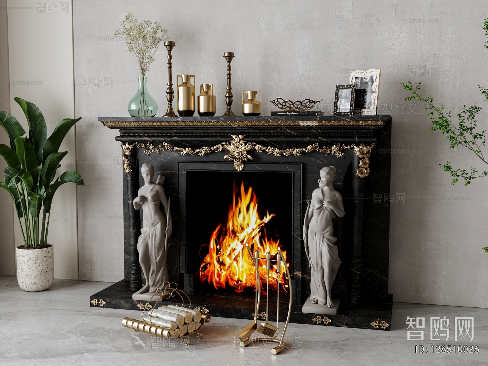 European Style Fireplace