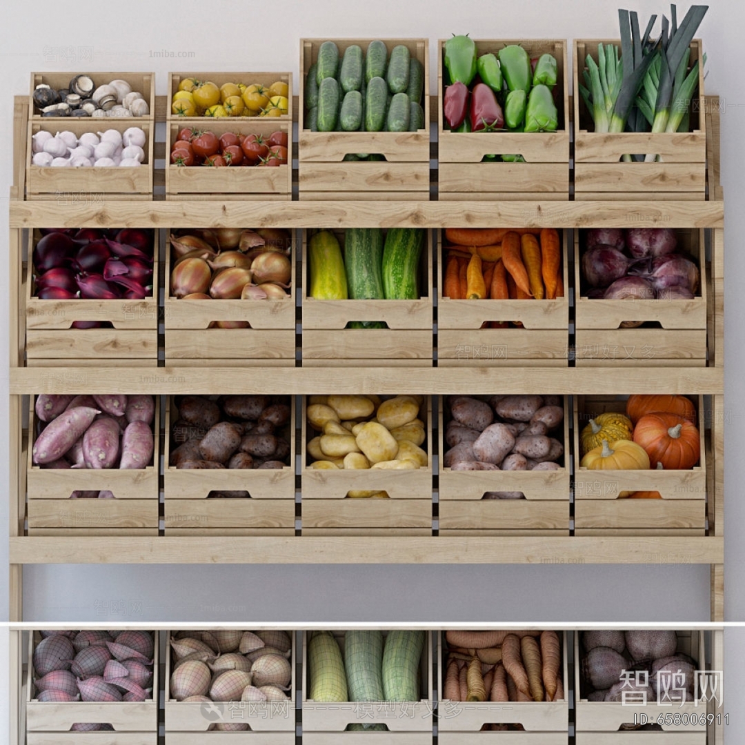 Modern Supermarket Shelf