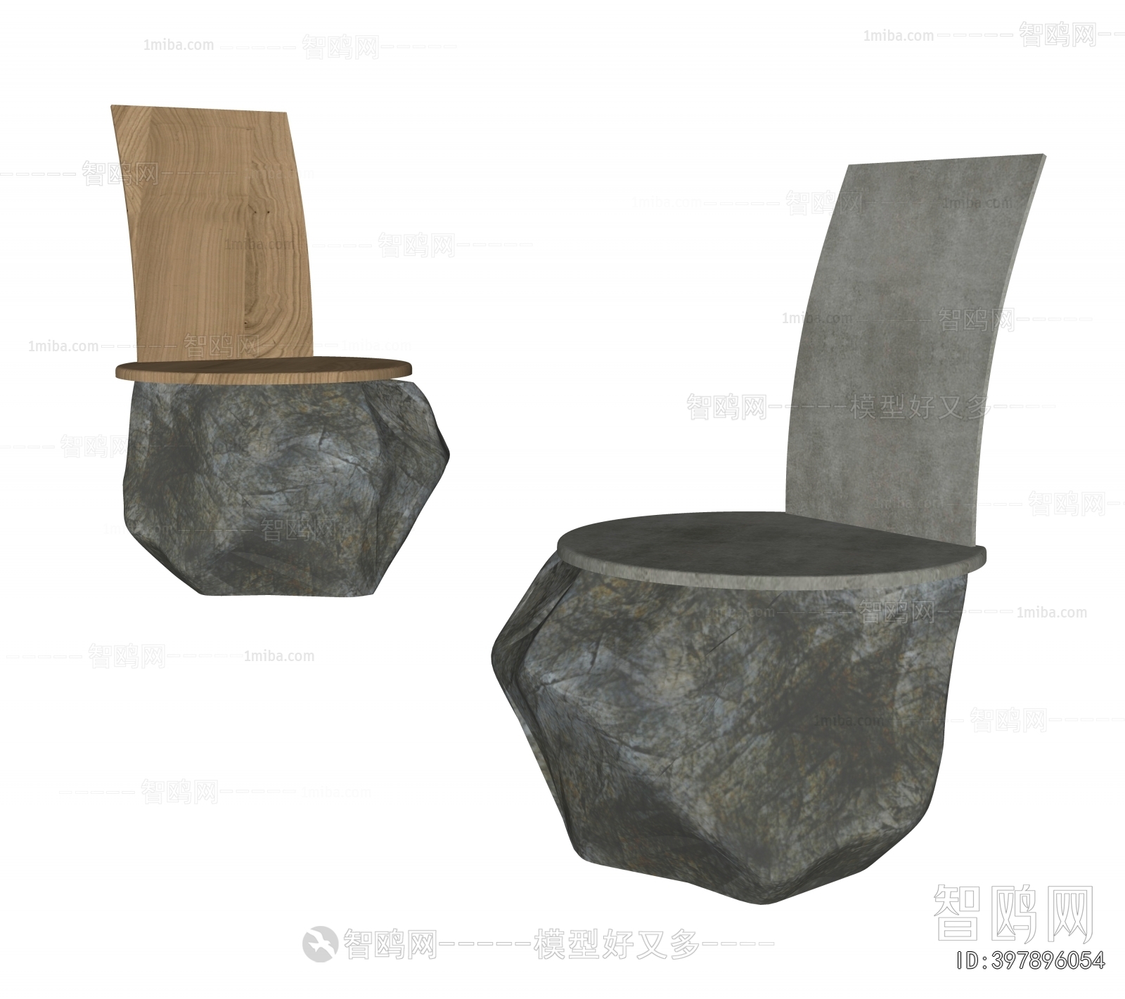 Wabi-sabi Style Lounge Chair