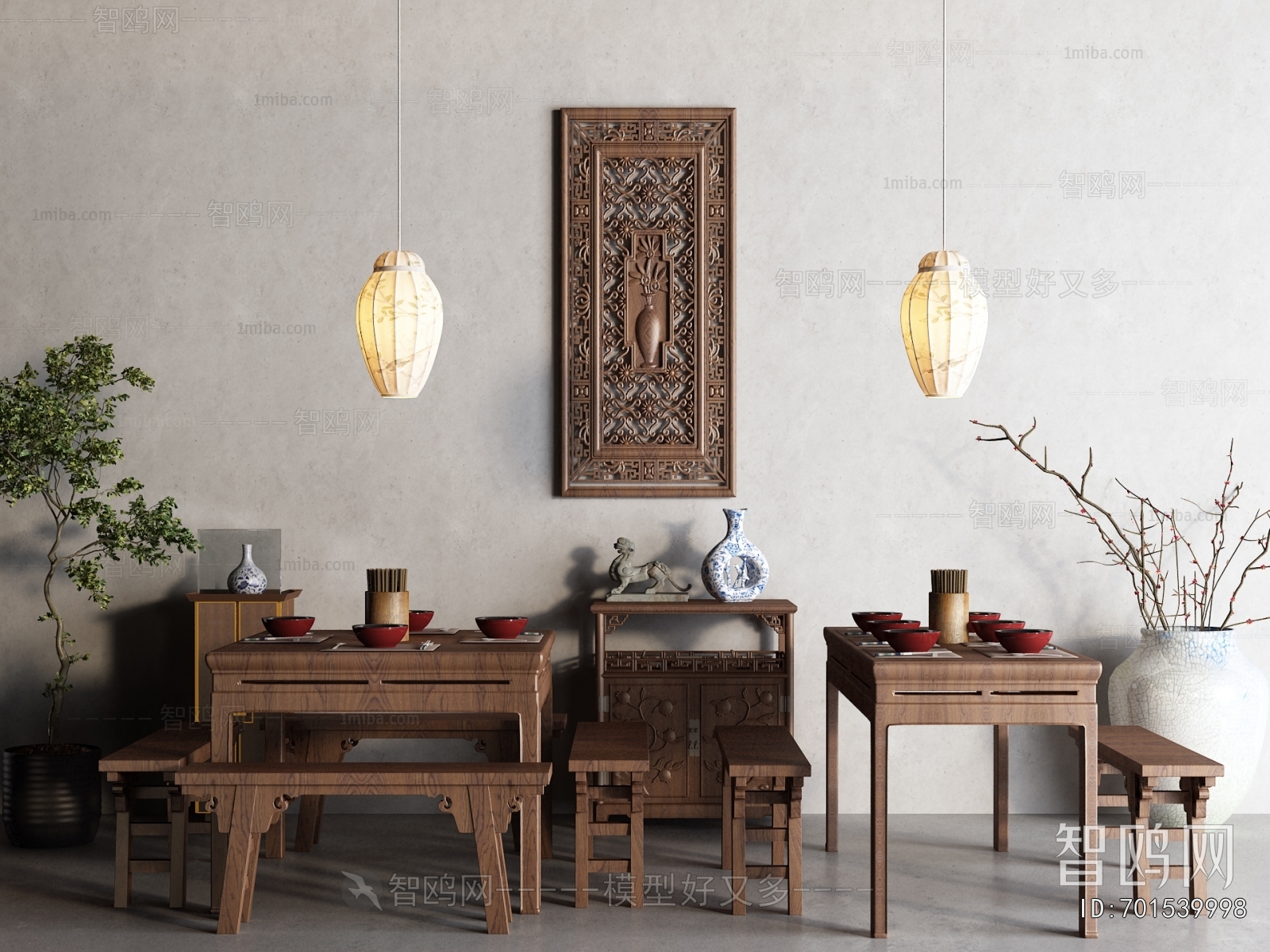 Chinese Style Dining Table And Chairs