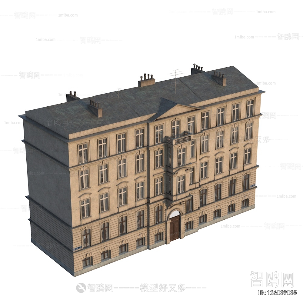 European Style Retro Style Building Appearance