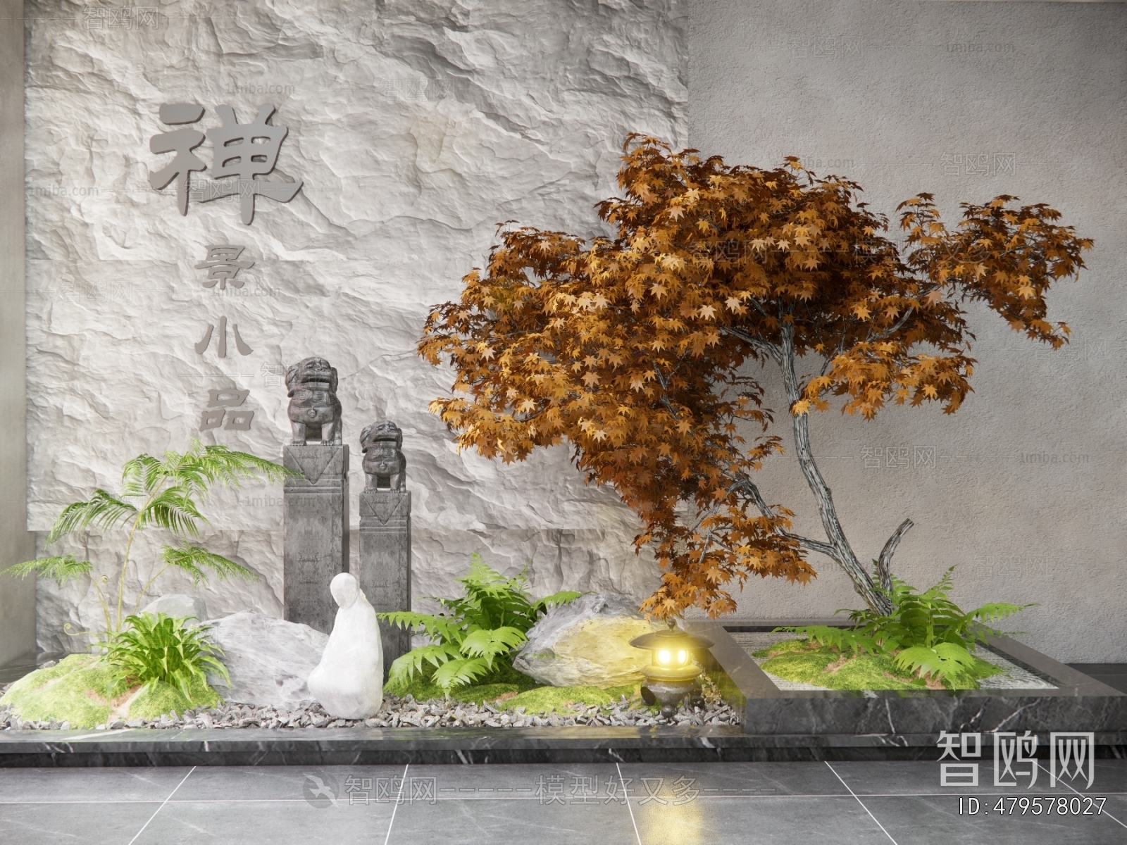 New Chinese Style Plant Landscaping