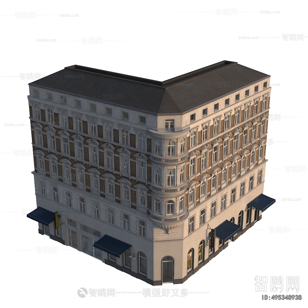 European Style Retro Style Building Appearance