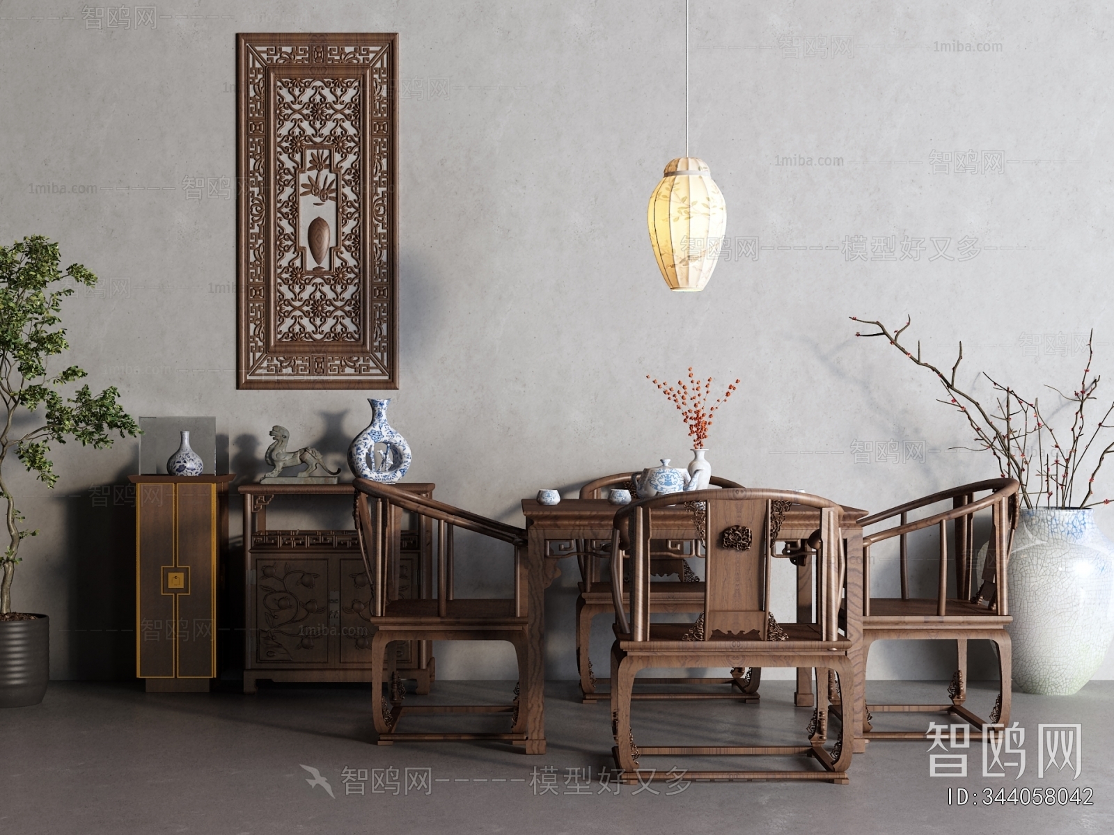 Chinese Style Dining Table And Chairs